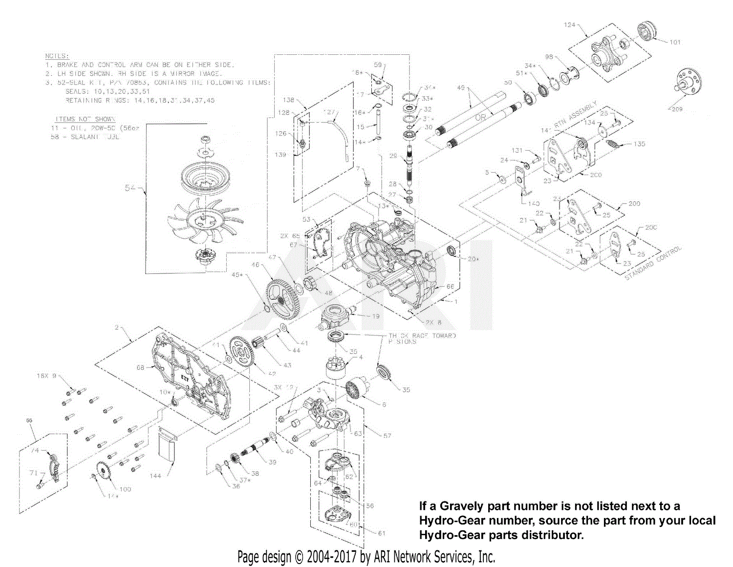 Gravely 00177300 - EZT Parts Diagrams