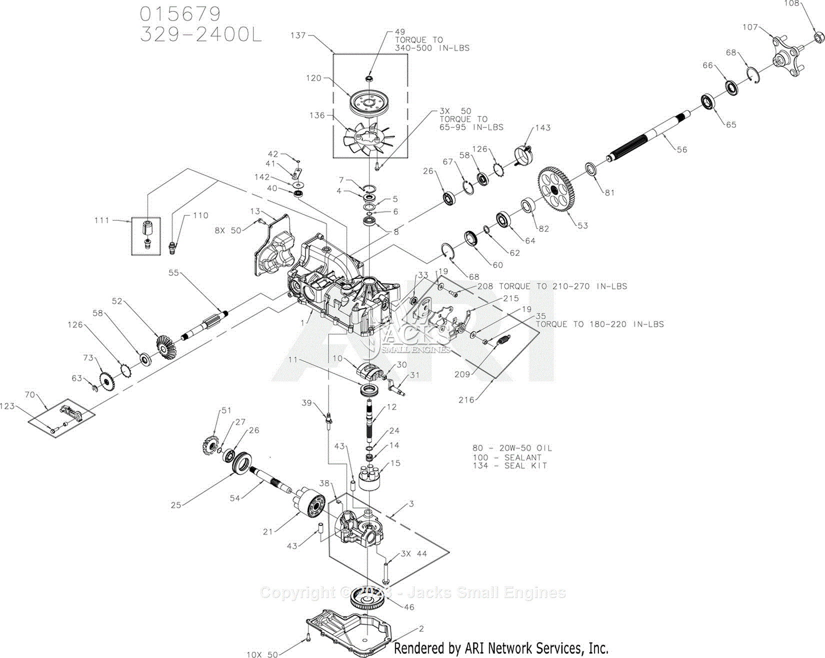 Gravely 01567900 Parts Diagram for Parts List - Transmission