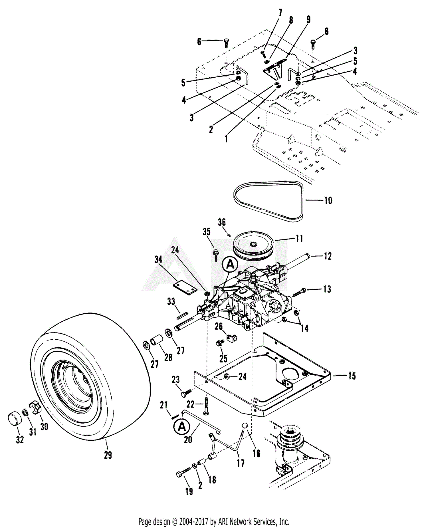 Gravely 44123 1232-G, 12hp B&S, 32