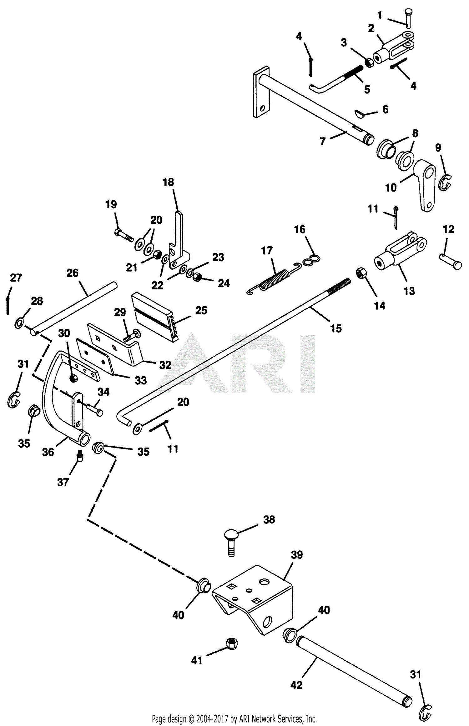 Gravely 987002 (000101 - ) 14hp, With Hydraulic Lift Parts Diagram for ...