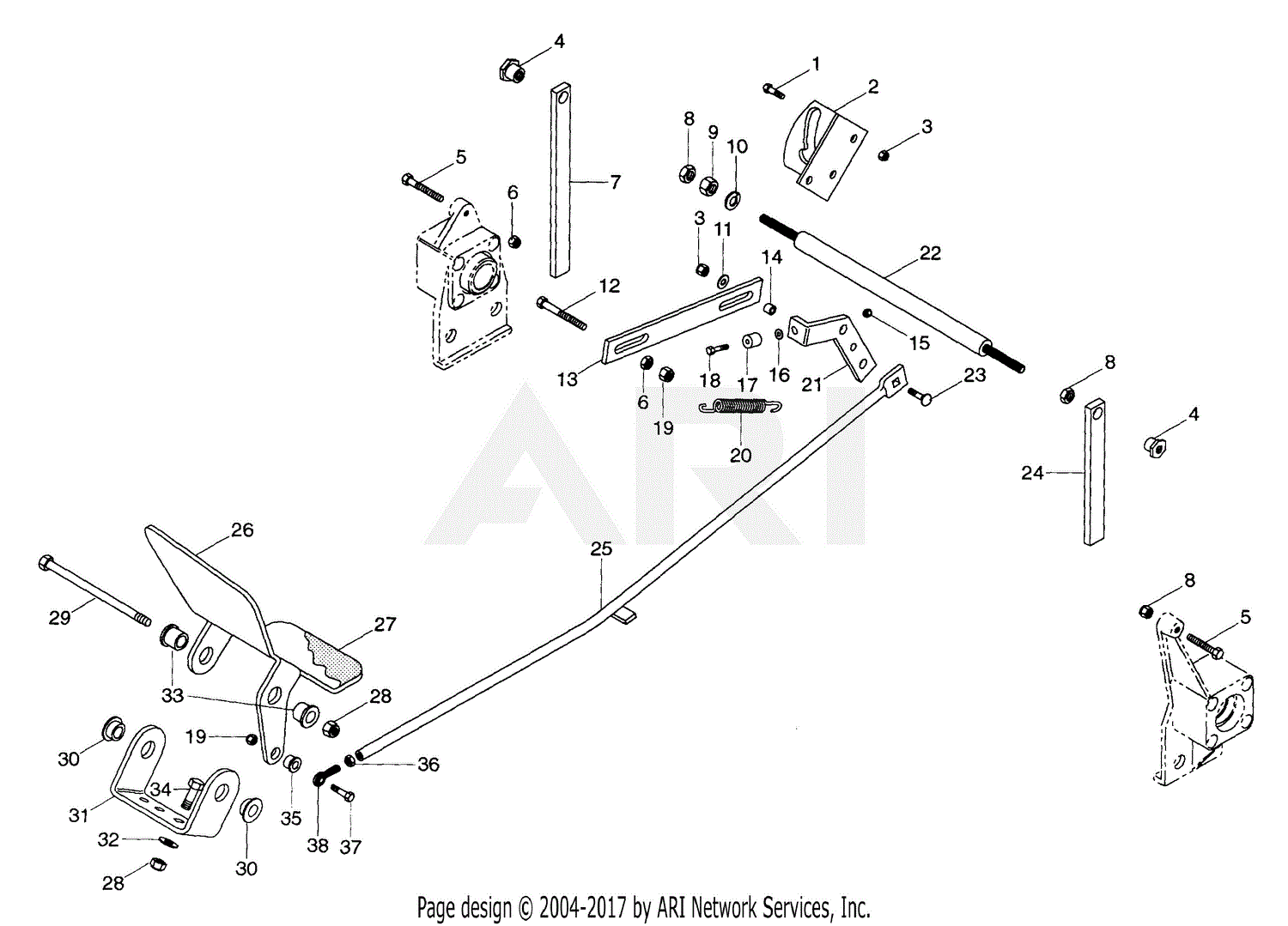 Gravely 987061 (000101 - ) 4 Wheel Tractor, 16hp, With Hydraulic Lift 