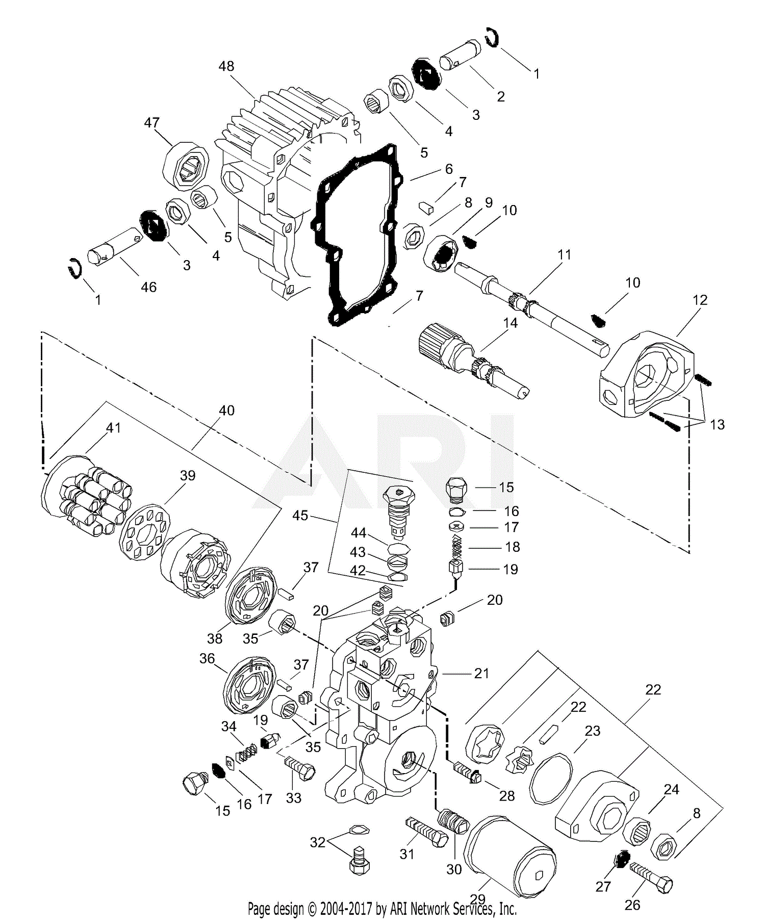 Gravely 987104 000101 GT 600 22hp Kohler Parts Diagram for