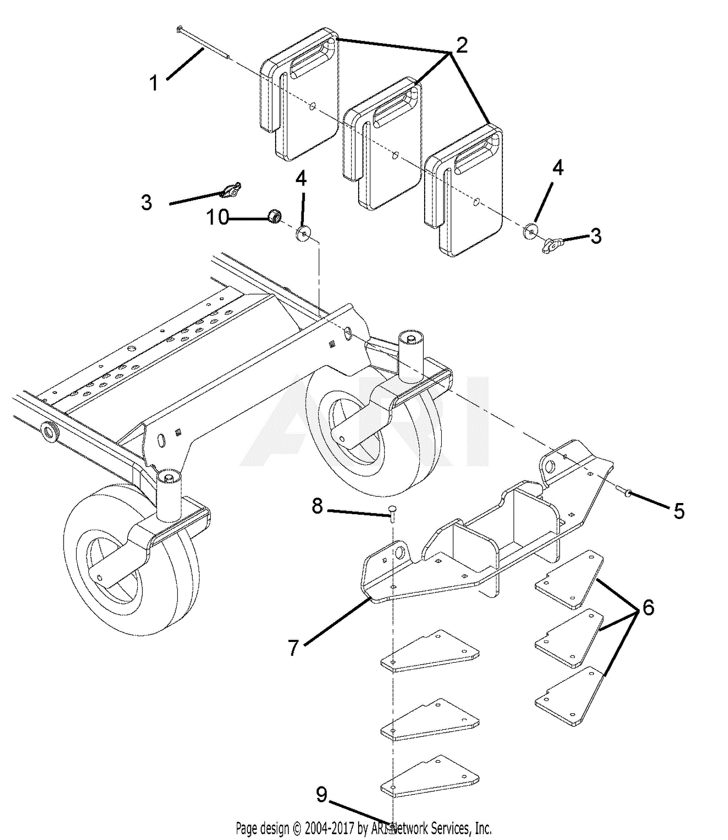 Gravely 892029 (000101 - 000999) 100 Series Bagger Parts Diagram 