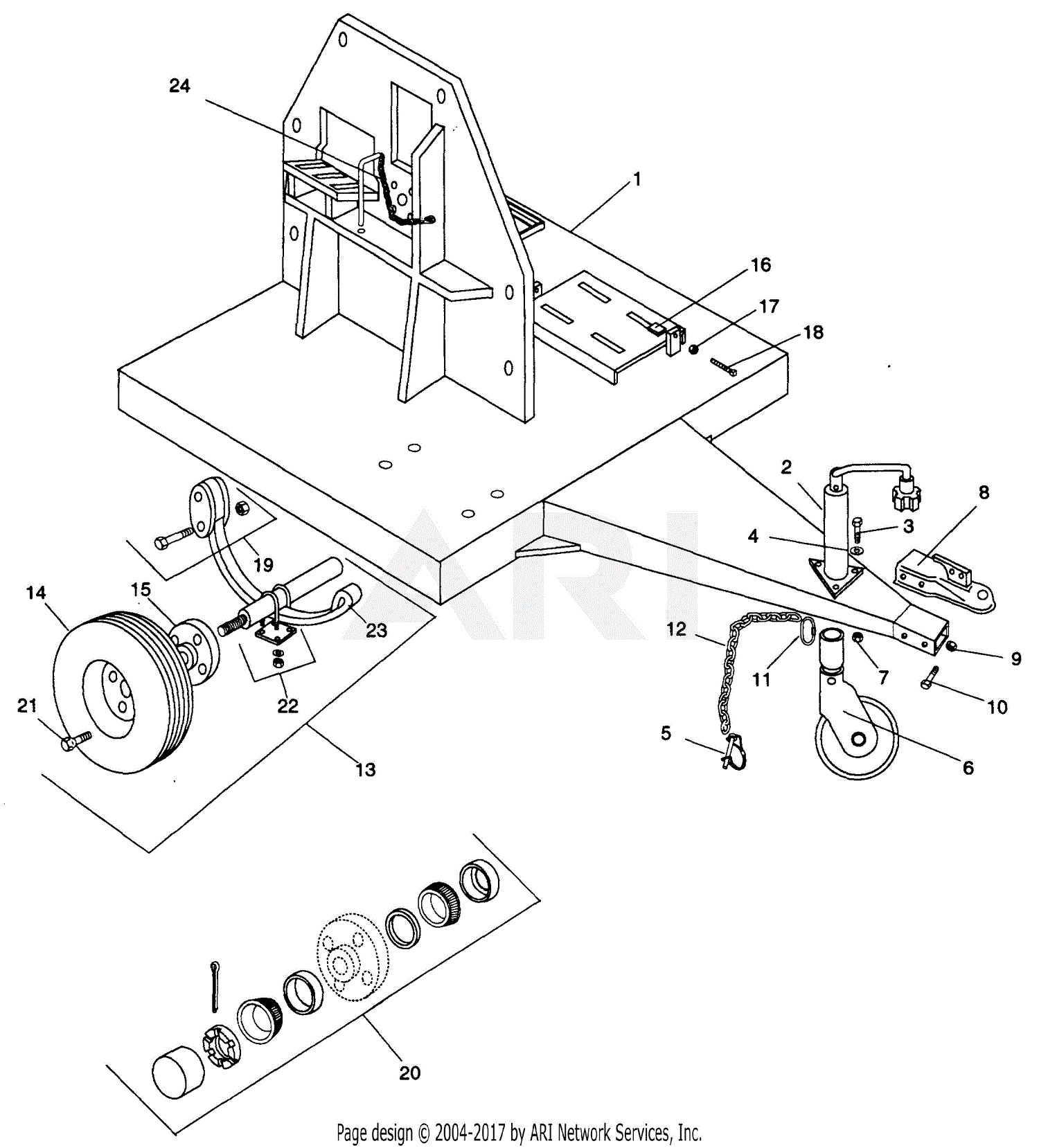 Gravely 993001 (000101 - ) PRO CHIP 210 18 HP KOHLER MANUAL CLUTCH ...