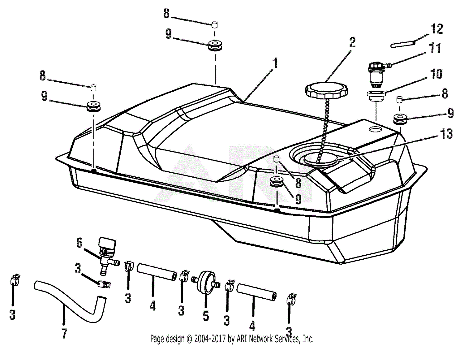 Топливный бак jac