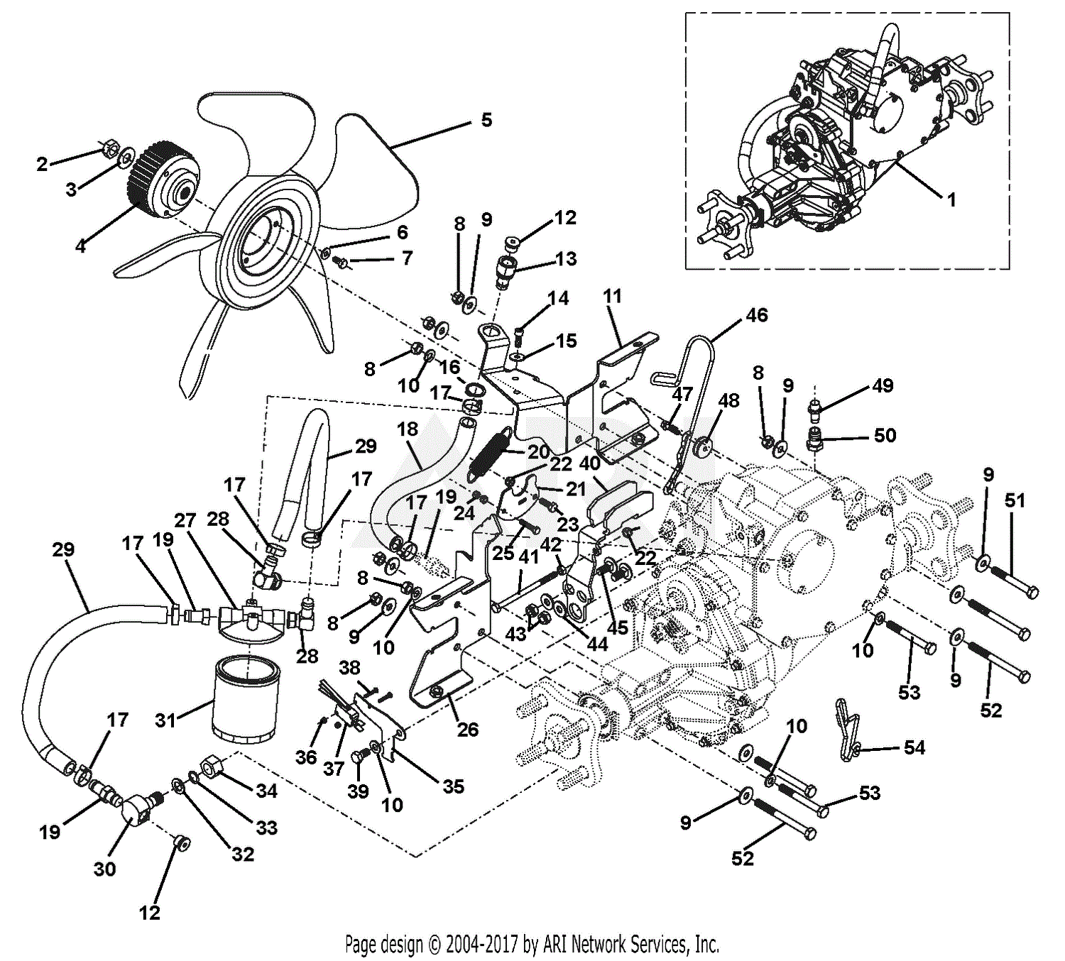 Gravely 985401 (000101 - ) Rapid M Parts Diagram for Hydrostatic Pumps