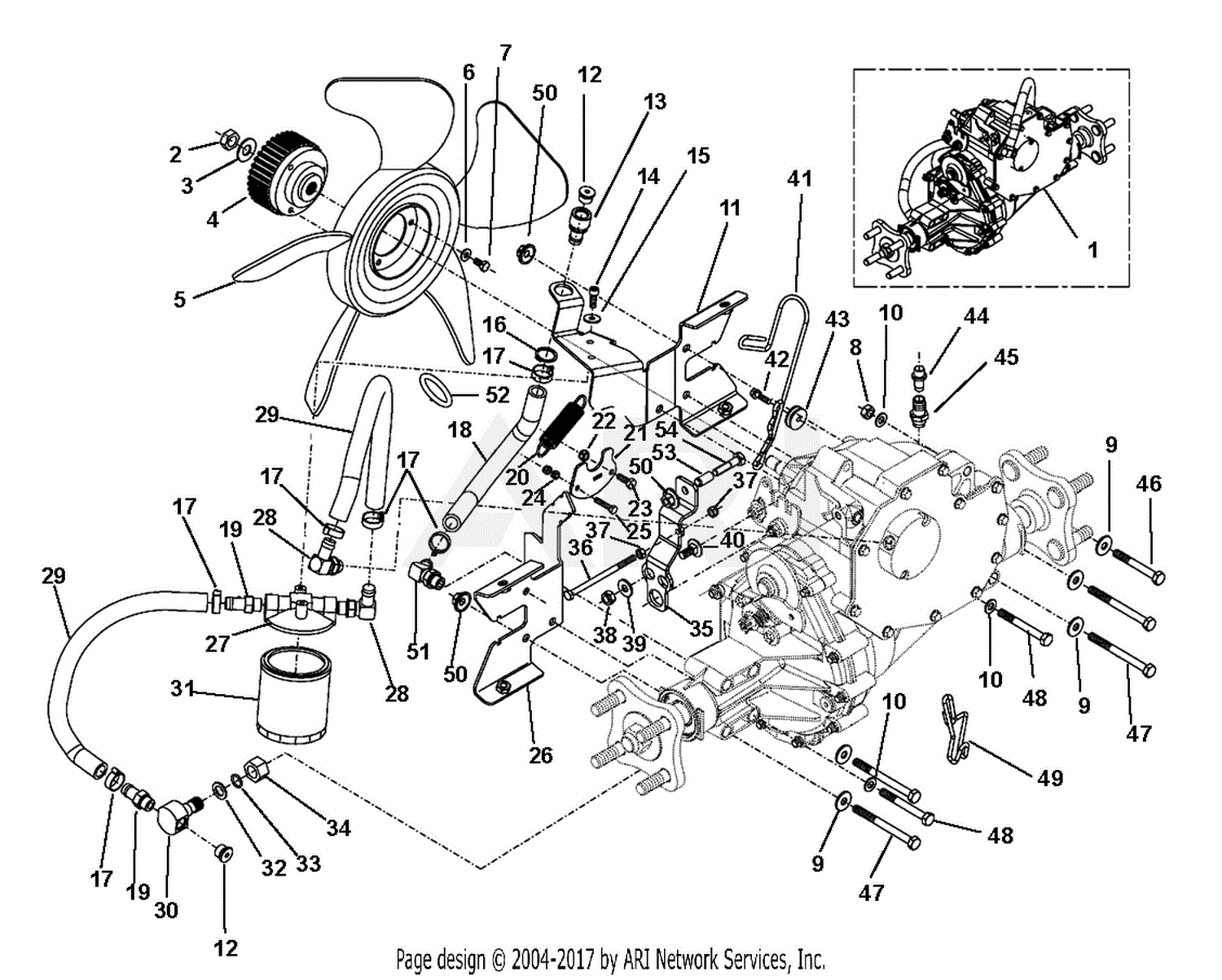 Gravely 985403 (000101 - ) Rapid M Parts Diagram for Hydrostatic Pumps