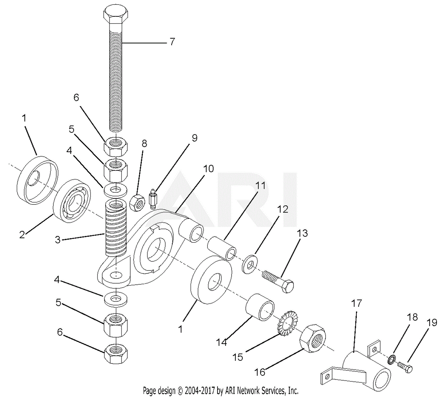 Gravely 895404 (000101 - ) TRM-3083 Reel Mower Parts Diagram for