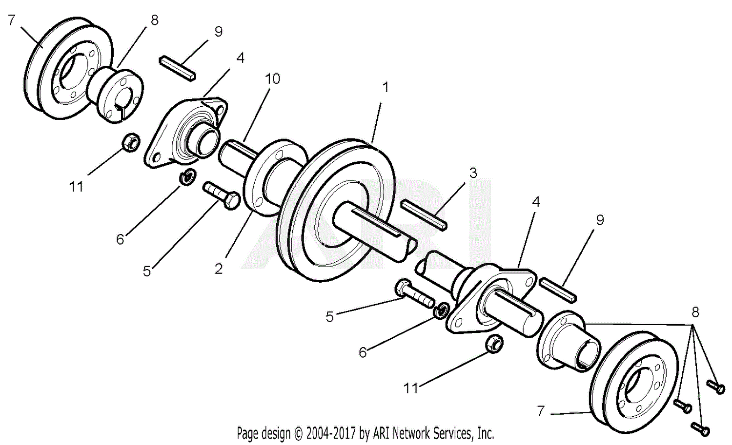 Gravely 895405 (000101 - ) TRM-5138 Reel Mower Parts Diagram for Front ...