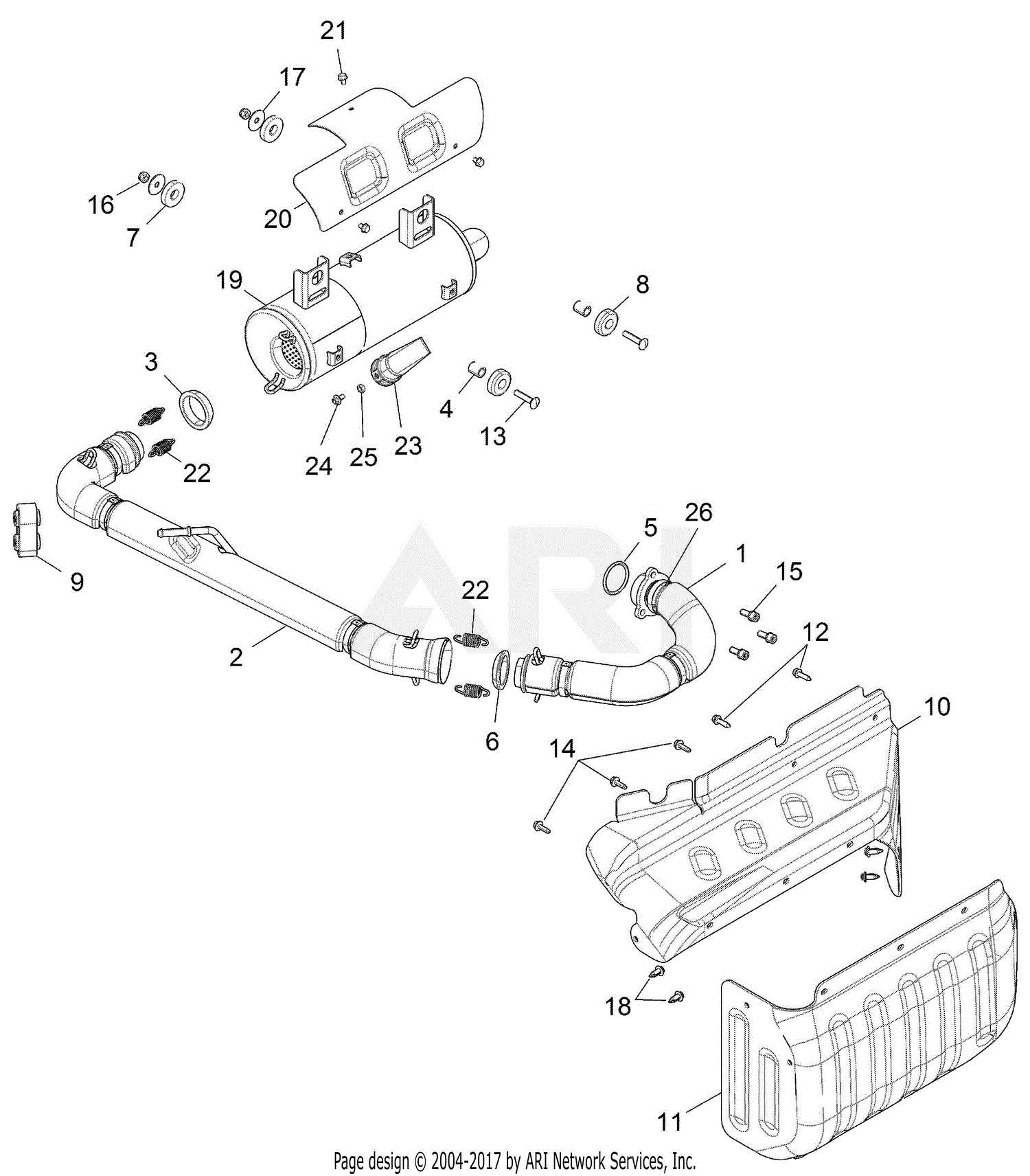 Gravely 996201 (160100 - 170100) Atlas JSV 6000 Gas, Crew Parts Diagram