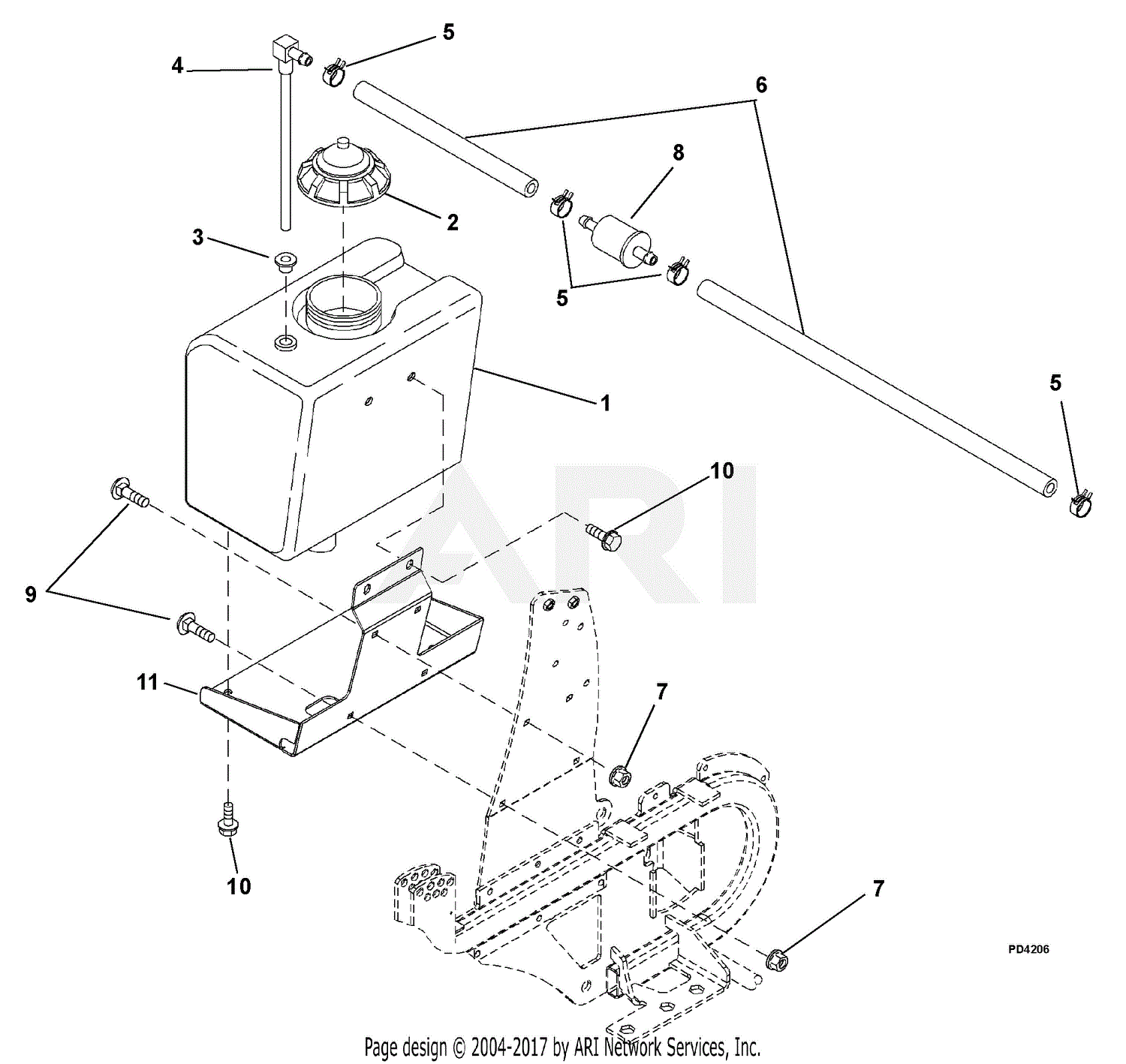 Gravely 994100 (000101 - 000500) 1948FL 19hp Kaw., 48