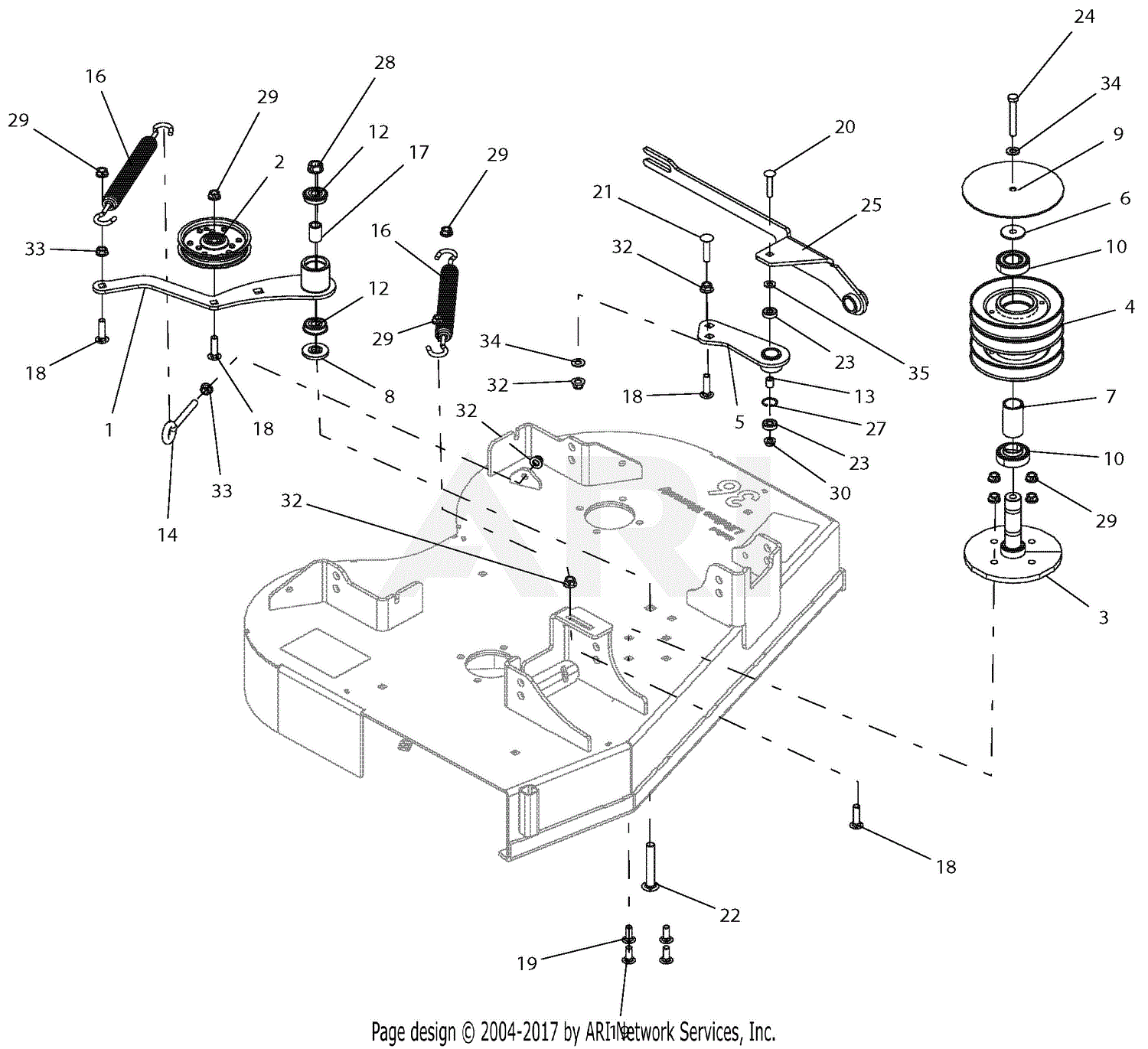 Gravely 994120 (040000 - ) Pro-Stance 36 CARB Parts Diagram for Idlers ...