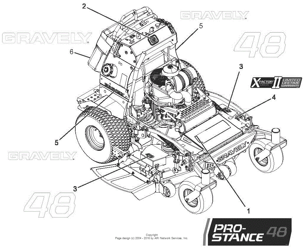 Gravely 994601 (000101 - ) Surfer GSRKA1948S Parts Diagrams