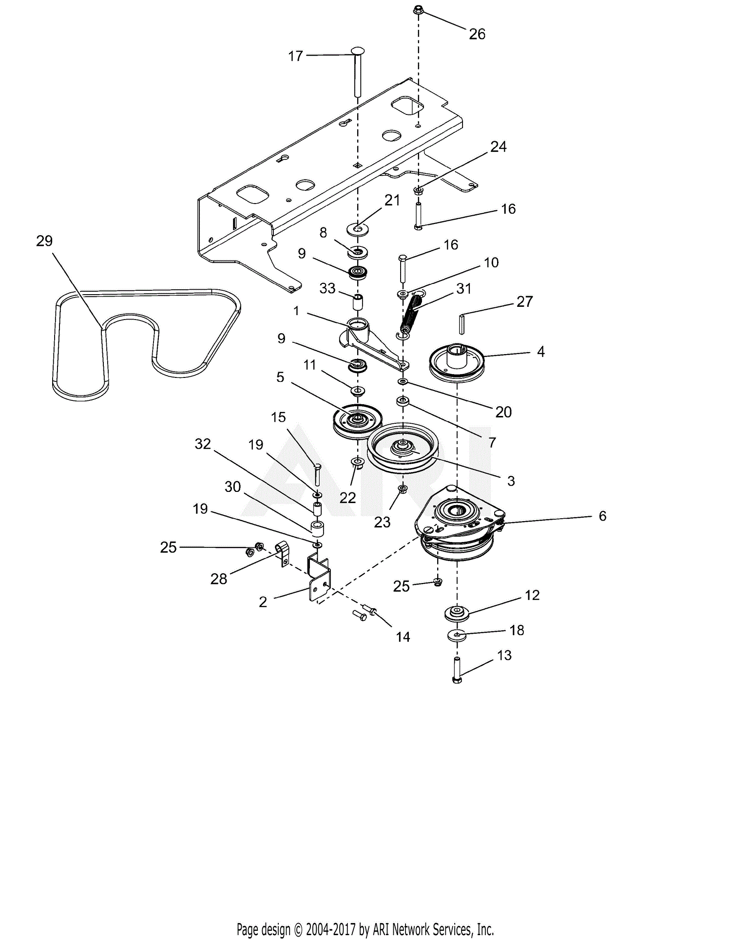 Gravely 994132 (020000 - ) Pro-Stance 48 Parts Diagram for Drive Belt ...