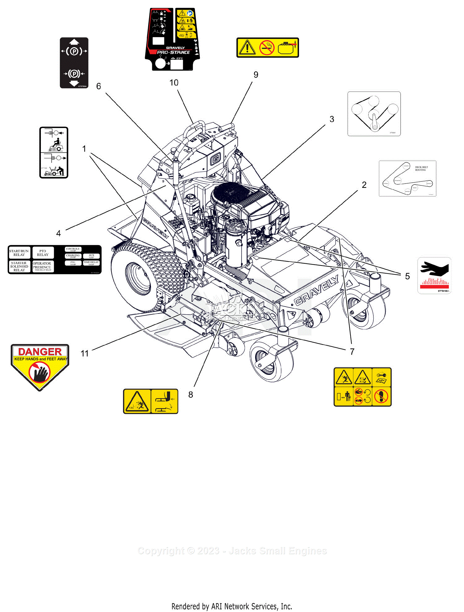 Gravely 994152 (000101 - ) Pro-Stance 52 EFI Parts Diagram for Parts ...