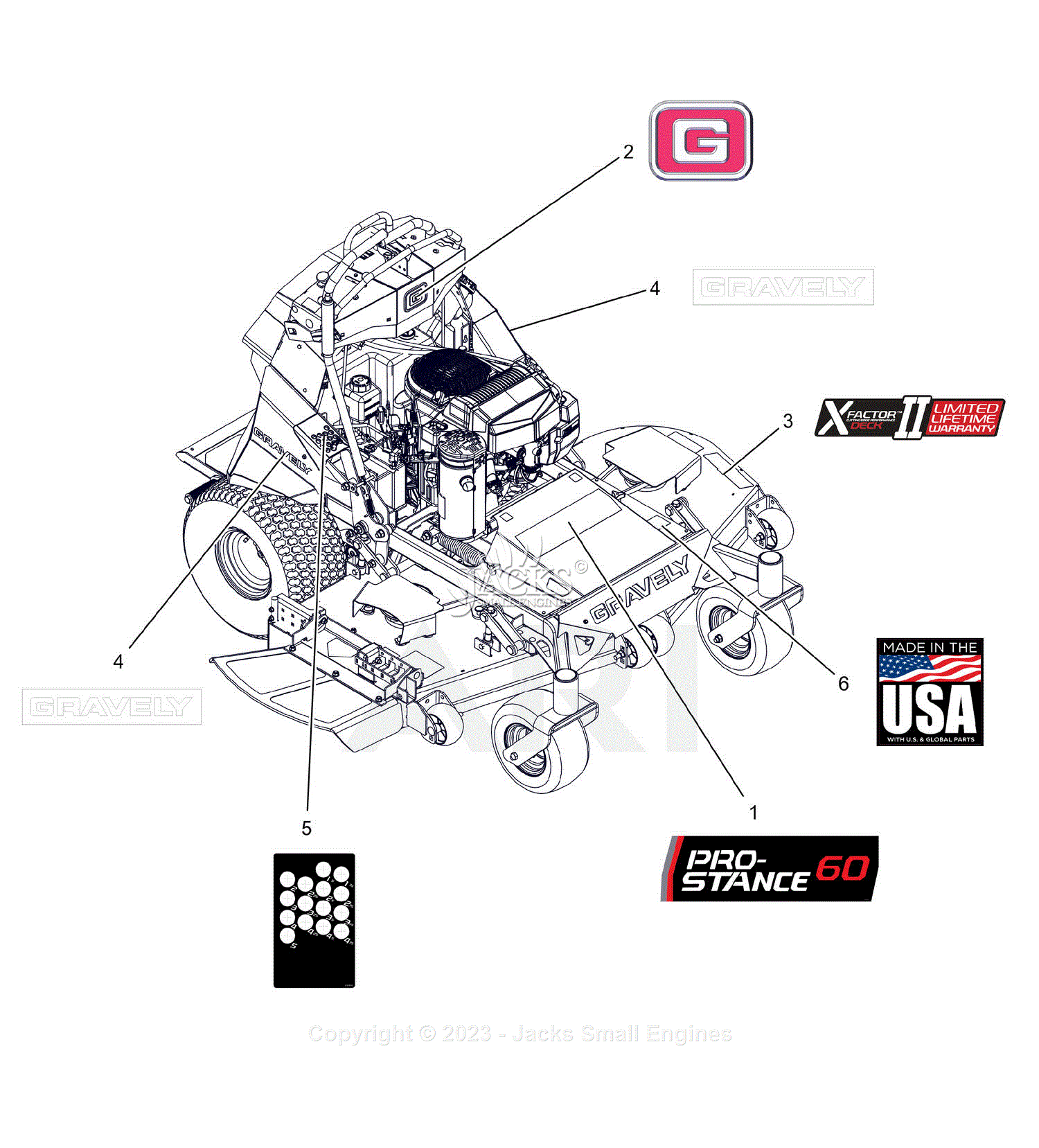 Gravely 994154 (000101 - ) Pro-Stance 60 EFI Parts Diagram for Parts ...