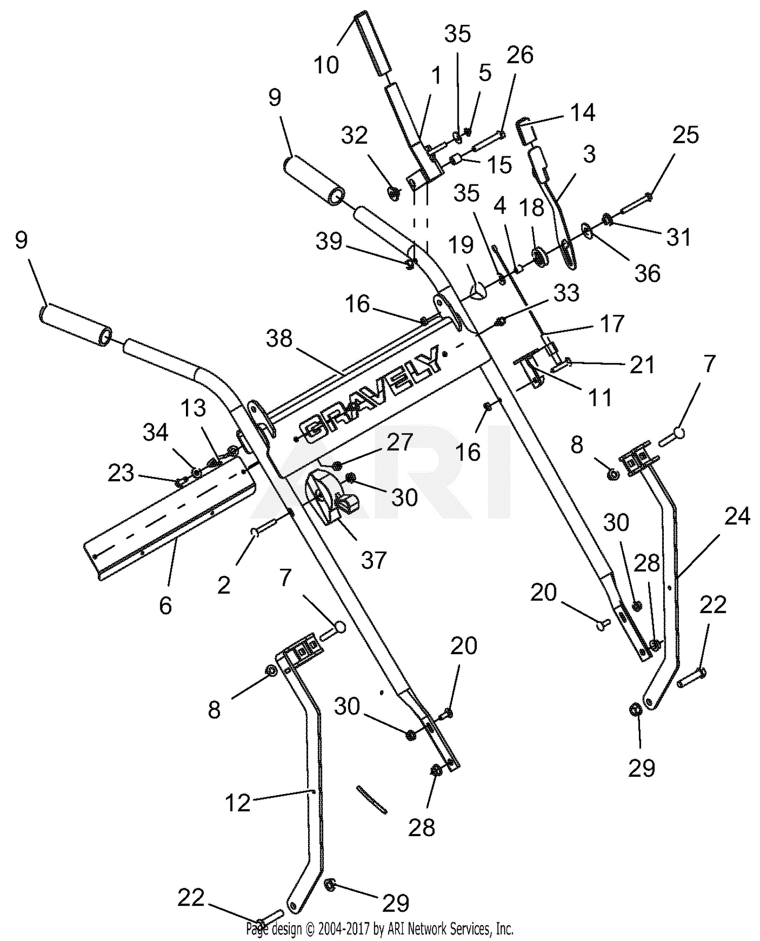 Gravely 911705 (000101 - 004199) Pro-26 HWSP CARB Parts Diagram for ...