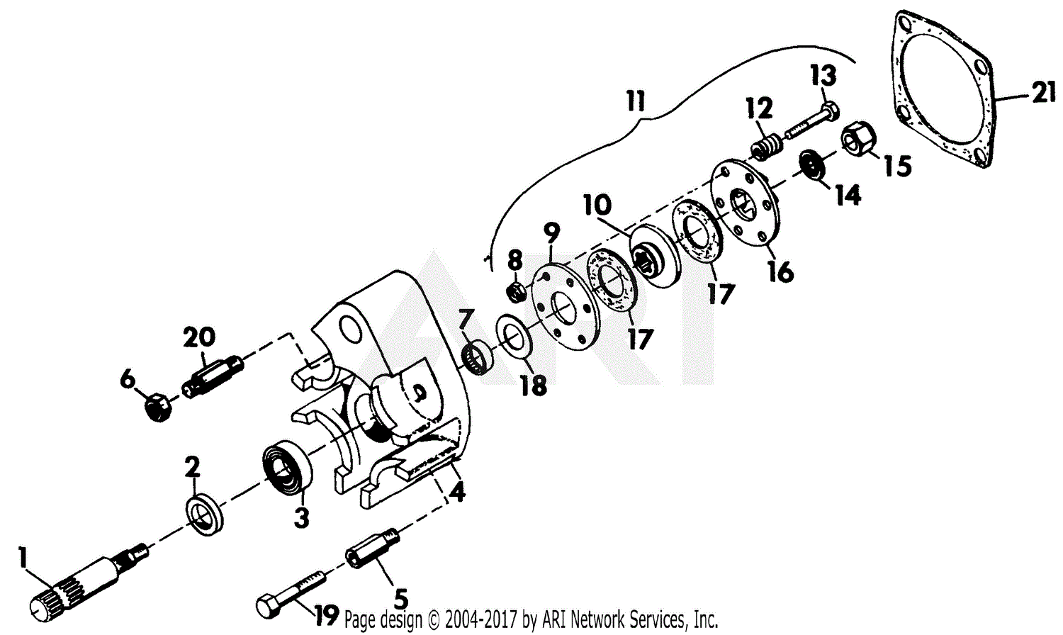 Gravely 35718 Attachment Adapter 2 Wheel Tractor Parts Diagram for  ATTACHMENT ADAPTER KIT