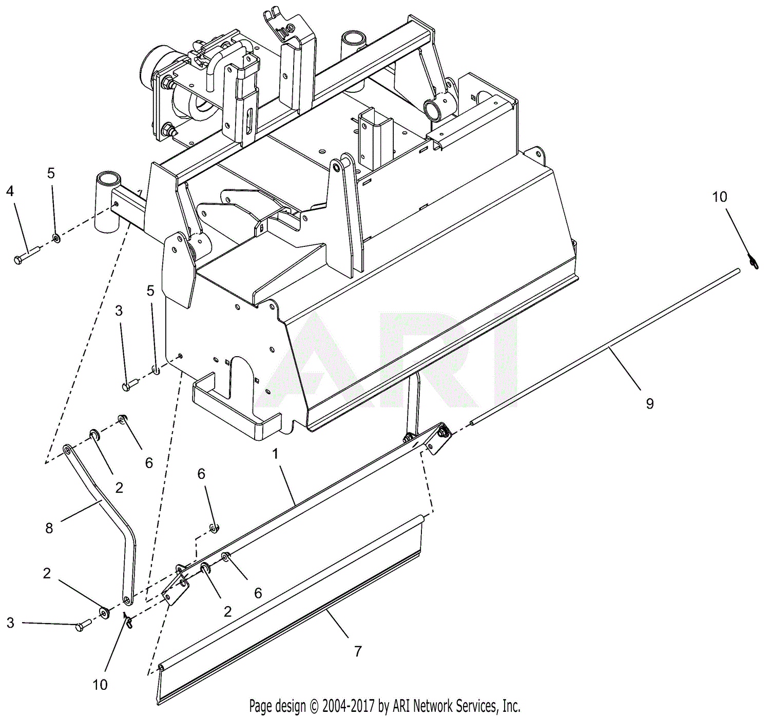 Gravely 885917 (000101 - ) Pro-QXT Dethatcher Attachment Parts Diagram ...