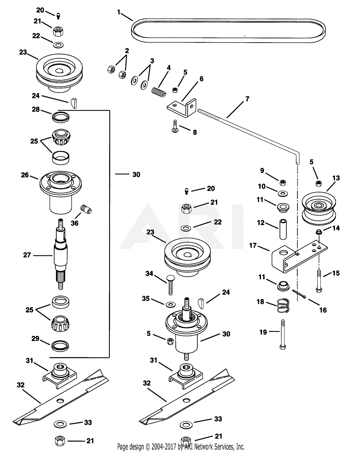 Gravely 888003 (000422 - 009999) 36