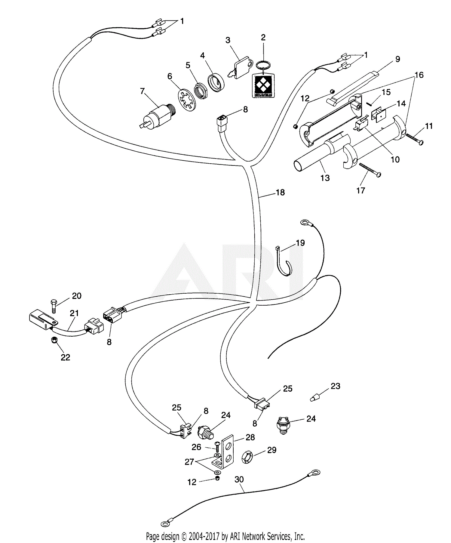 Gravely 988003 (000101 - ) Pro 200, 12.5hp Kawasaki Parts Diagram for ...