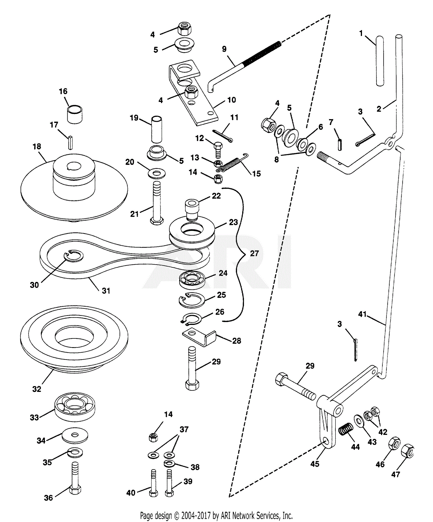 Gravely 988014 (000101 - ) Pro Power Unit, 16hp Kohler Parts Diagram ...