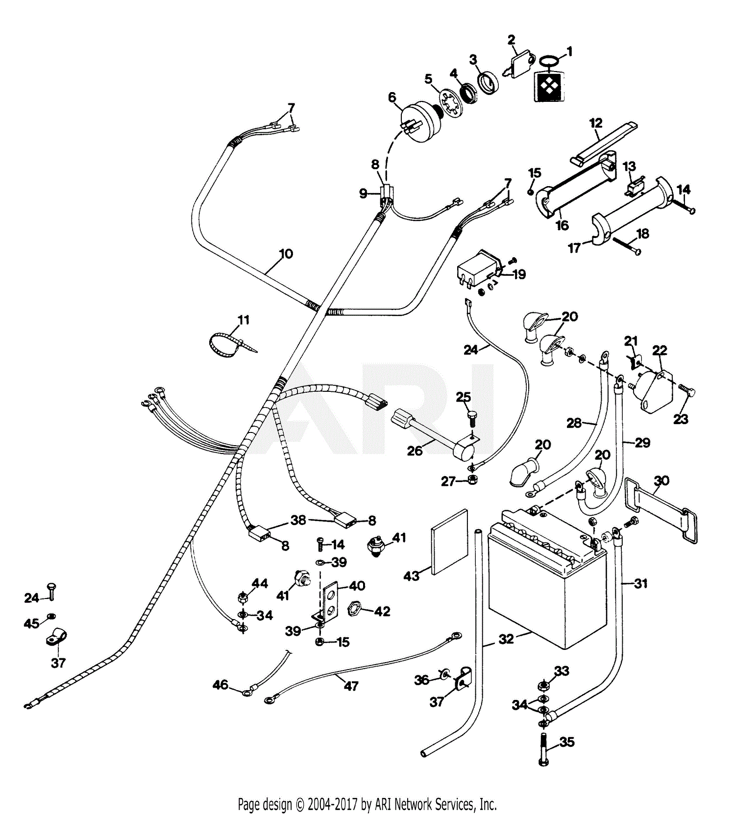 Gravely 988057 (000101 - ) Pro Power Unit, 17hp Kawasaki Parts Diagram ...