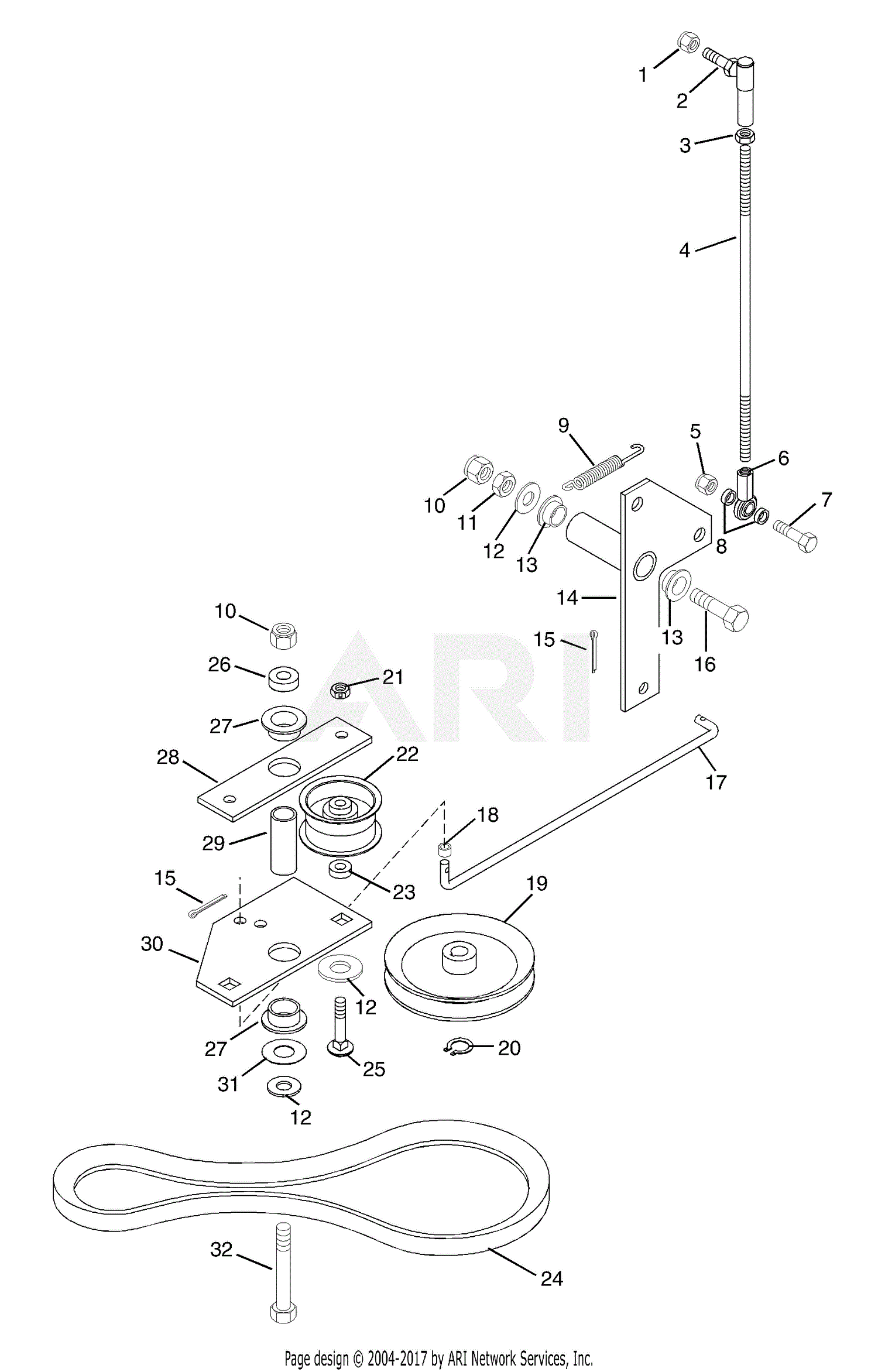 Gravely 988085 (010000 - ) Pro 200, 18hp Robin Parts Diagram for ...