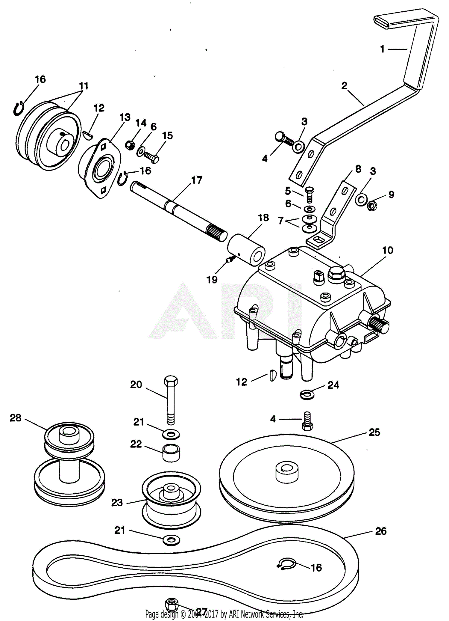 Gravely 988059 (000101 - ) Pro 150, 14hp Kawasaki Parts Diagram For 