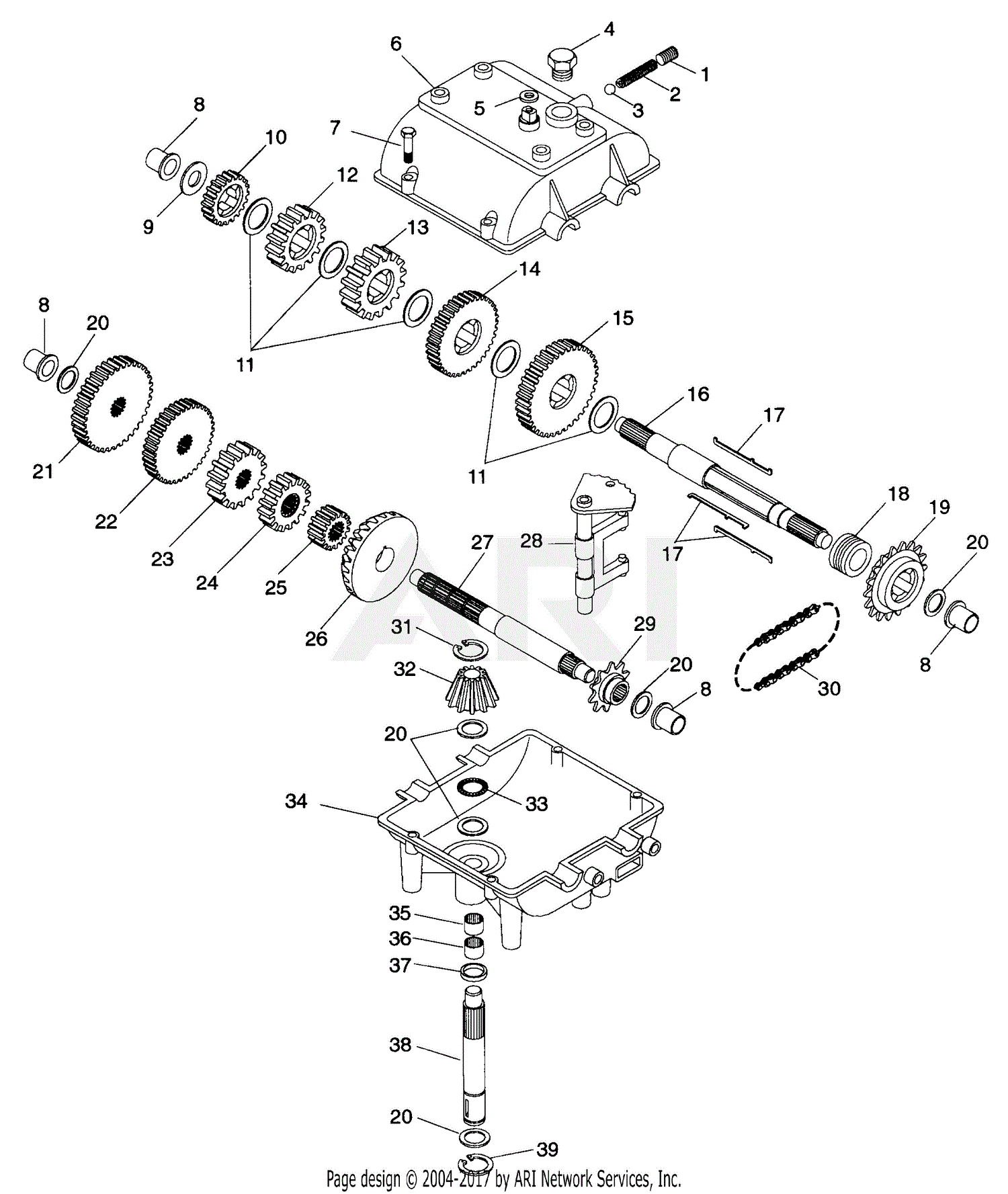 Gravely 988070 (000101 - ) Pro 150, 14hp Kohler Parts Diagram for ...