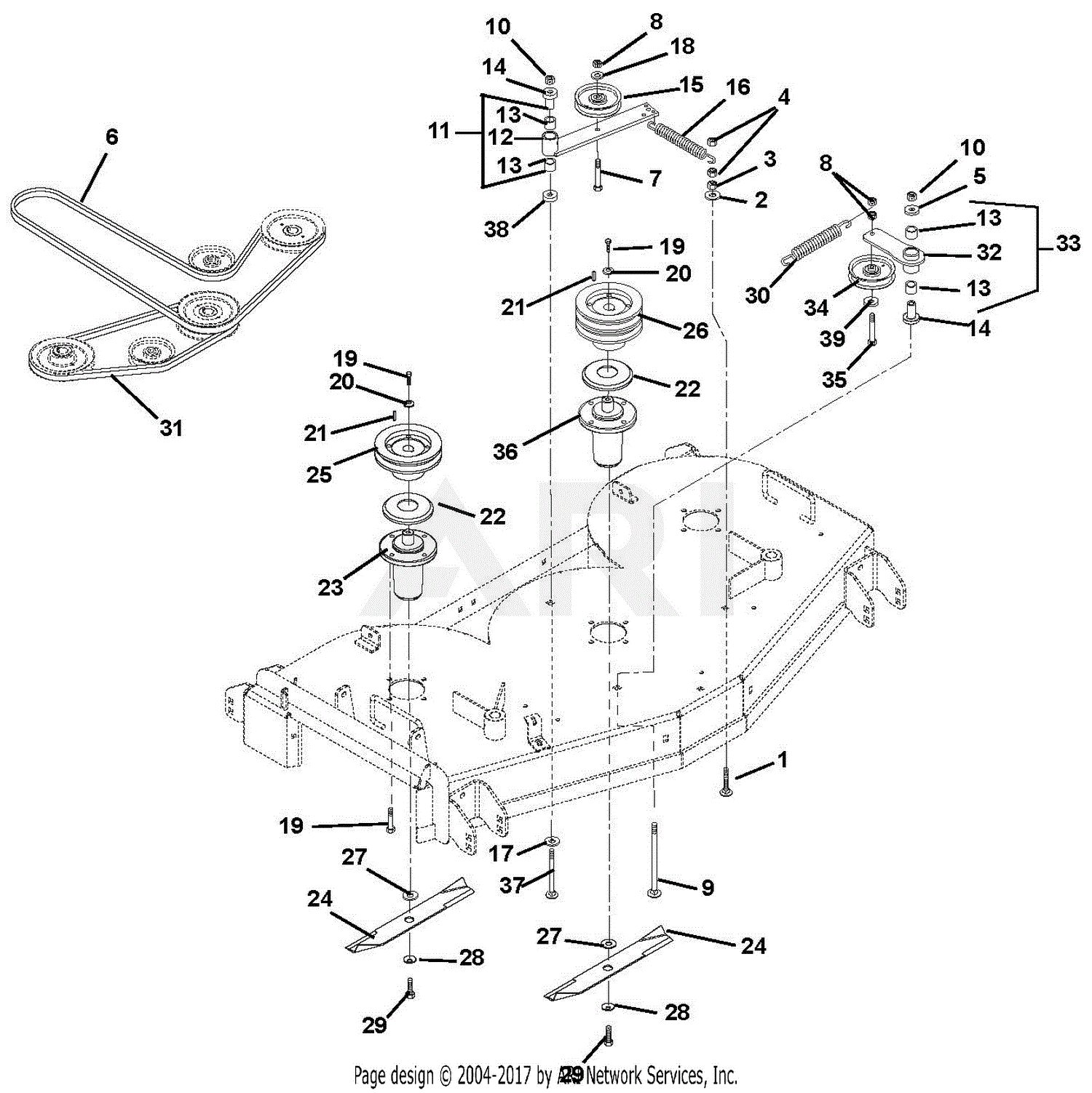 Gravely 988115 (003000 - ) GR1548FXP Parts Diagram for 48