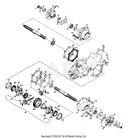 Gravely 40414 2 Wheel Tractor 5645, 12hp, 4 SP Manual Start Parts ...