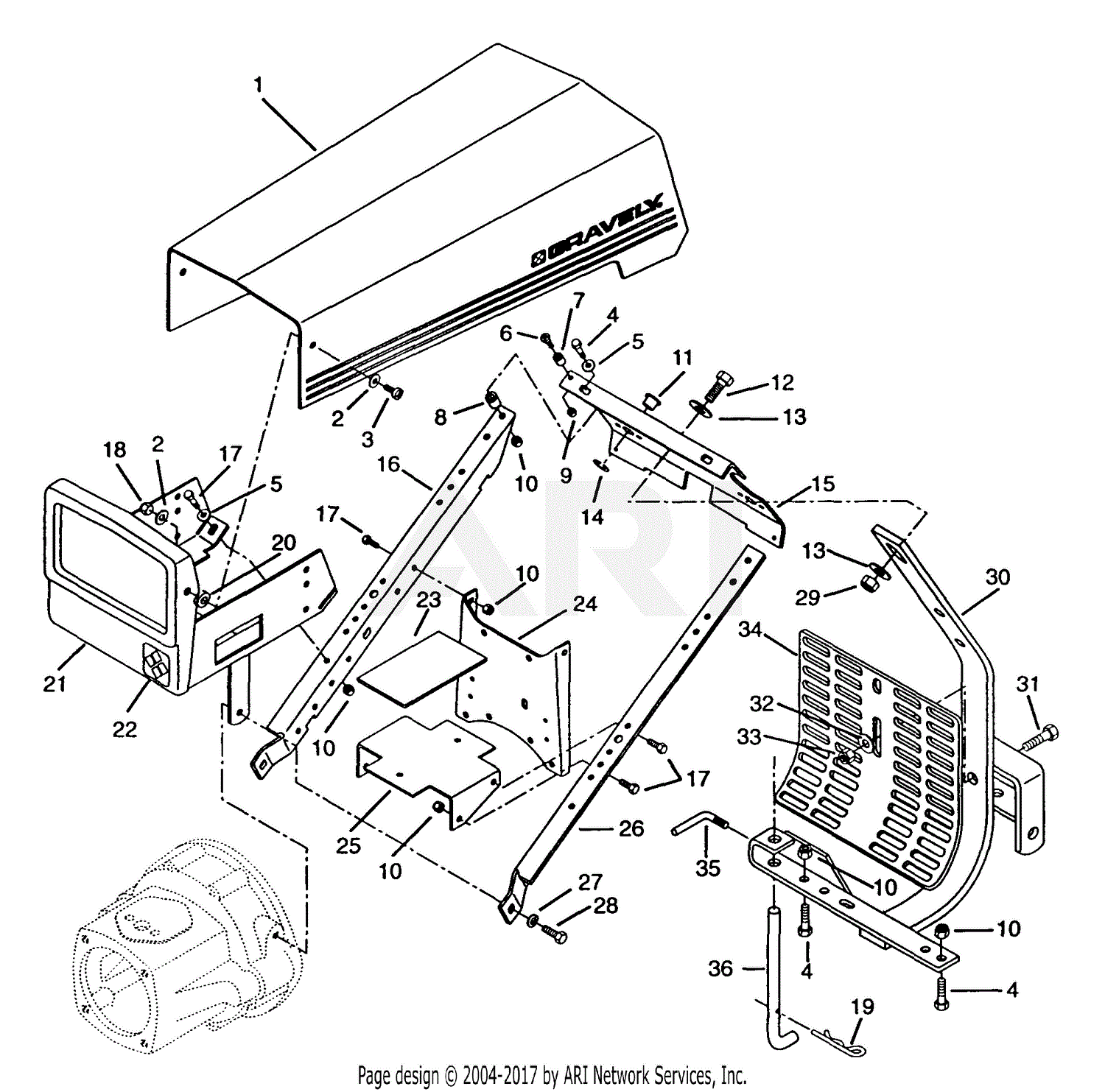 Gravely Mower Parts Diagram