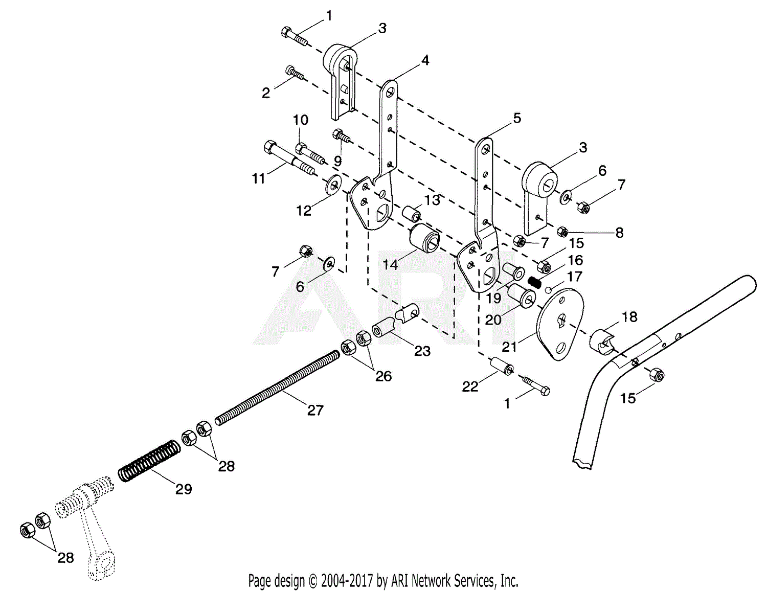 Gravely 985301 (000101 - ) 2 Wheel Tractor, No Engine 4 SP Electric ...