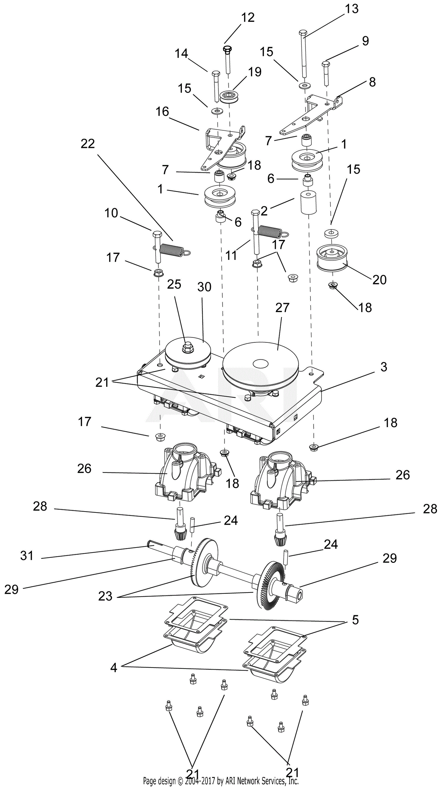 Gravely 911404 (000101 - 002000) WAW 34, 10.5hp Briggs ... 5 4 engine diagram 