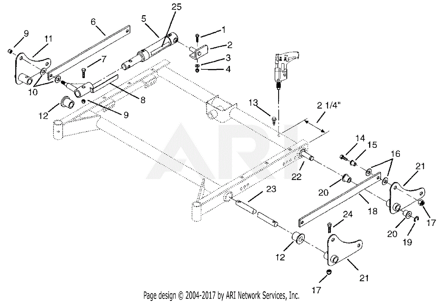 Gravely 791002 50" Deck Electric, Hyd Lift Kit PM 100 Parts Diagram for