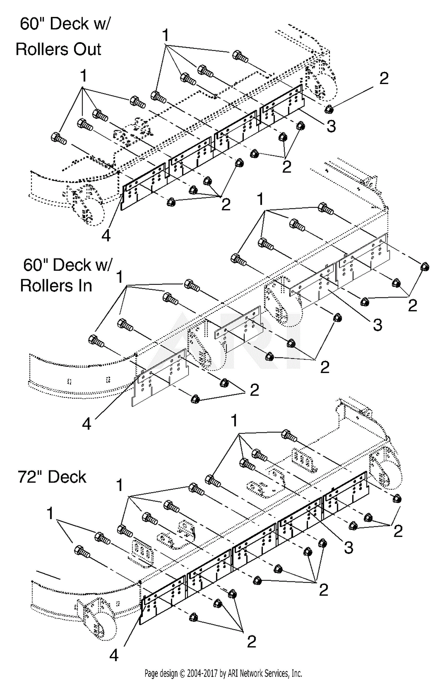 Gravely 792026 60" & 72" Deck Striper Kit PM200Z Parts Diagram for Lawn