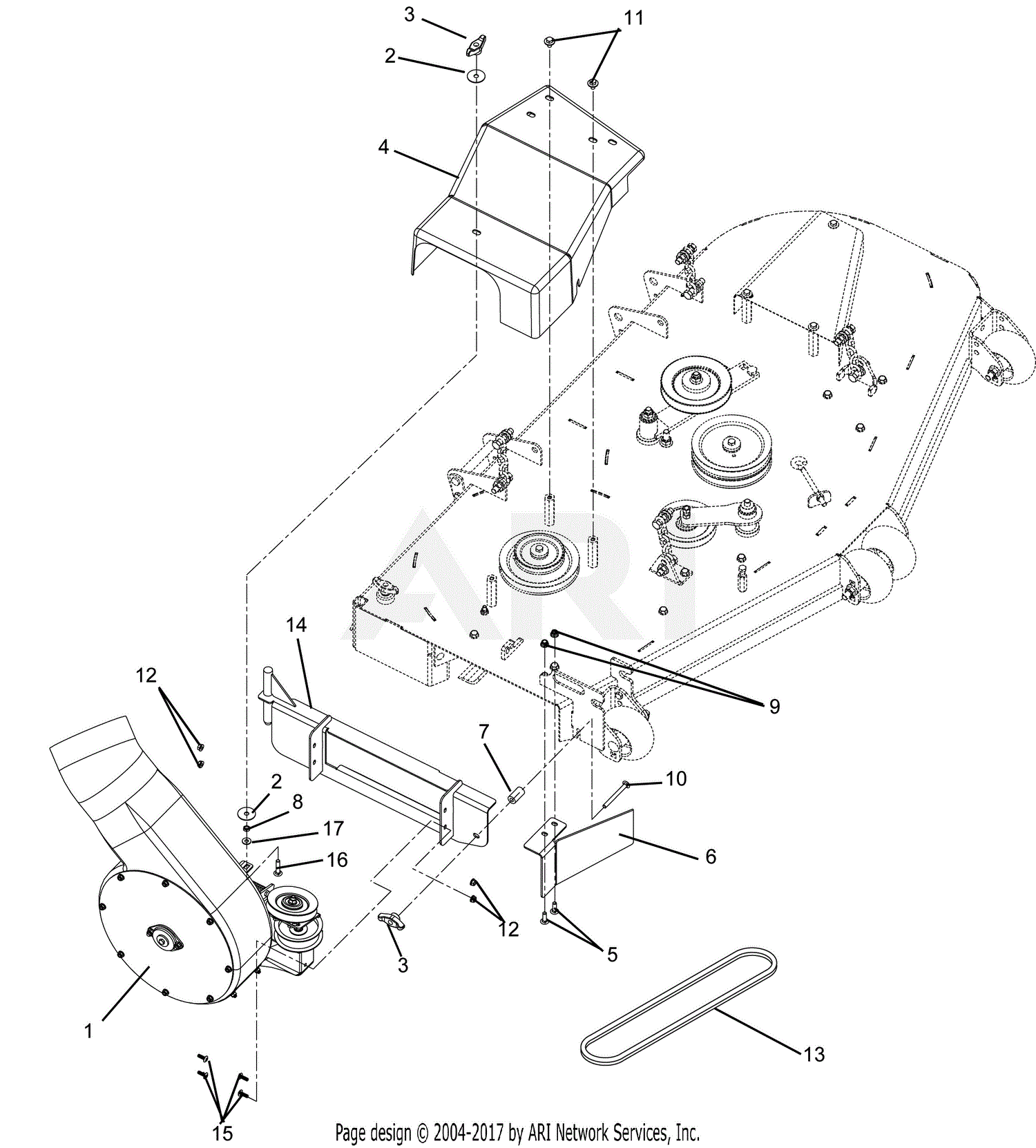 Gravely 891002 (000101 - ) CZ-HD 2-Bag Bagger Parts Diagram for Blower ...