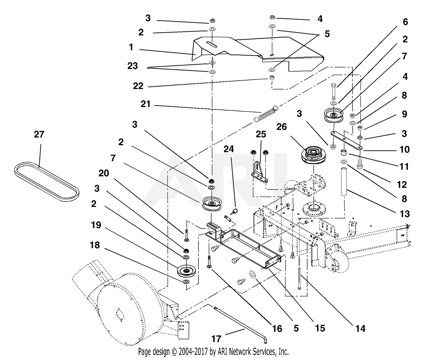 Gravely 892015 000101 52 Deck Grass Bagger Pm260z Parts Diagram