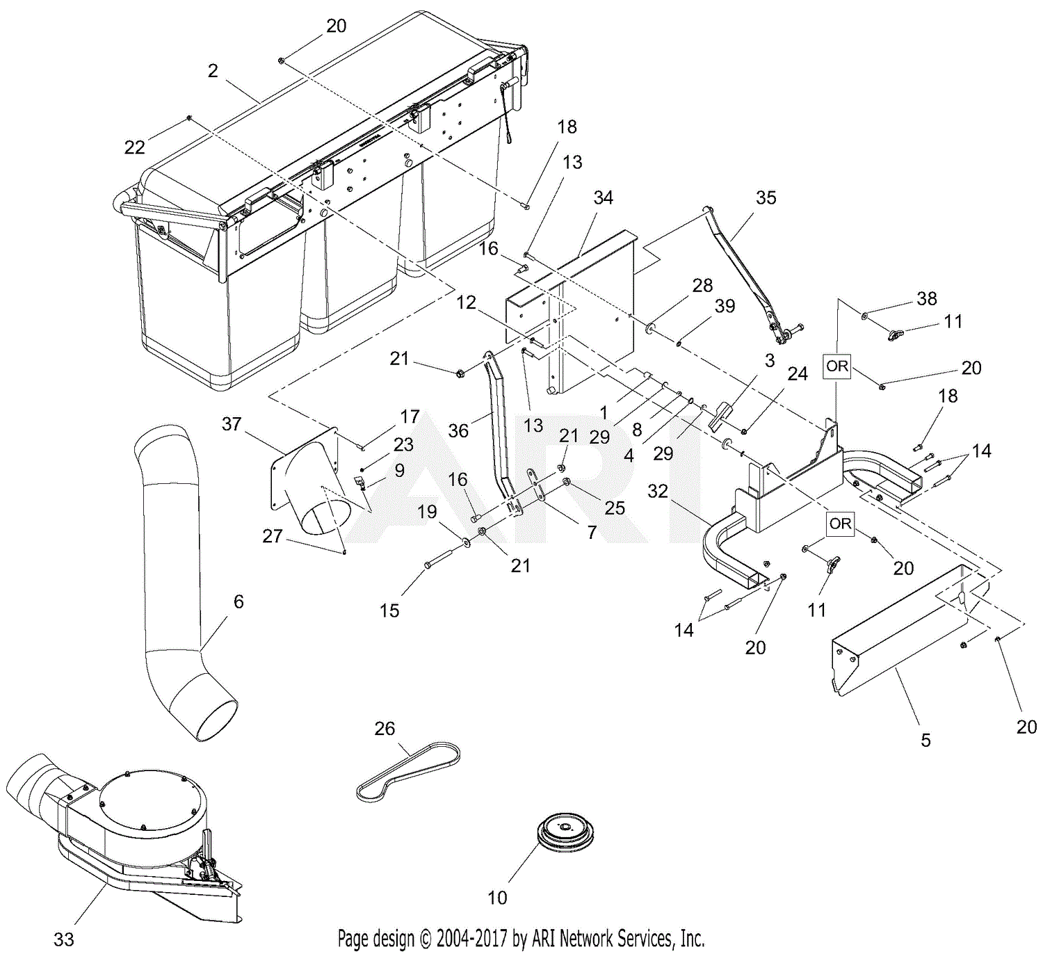 Gravely bagger online attachment