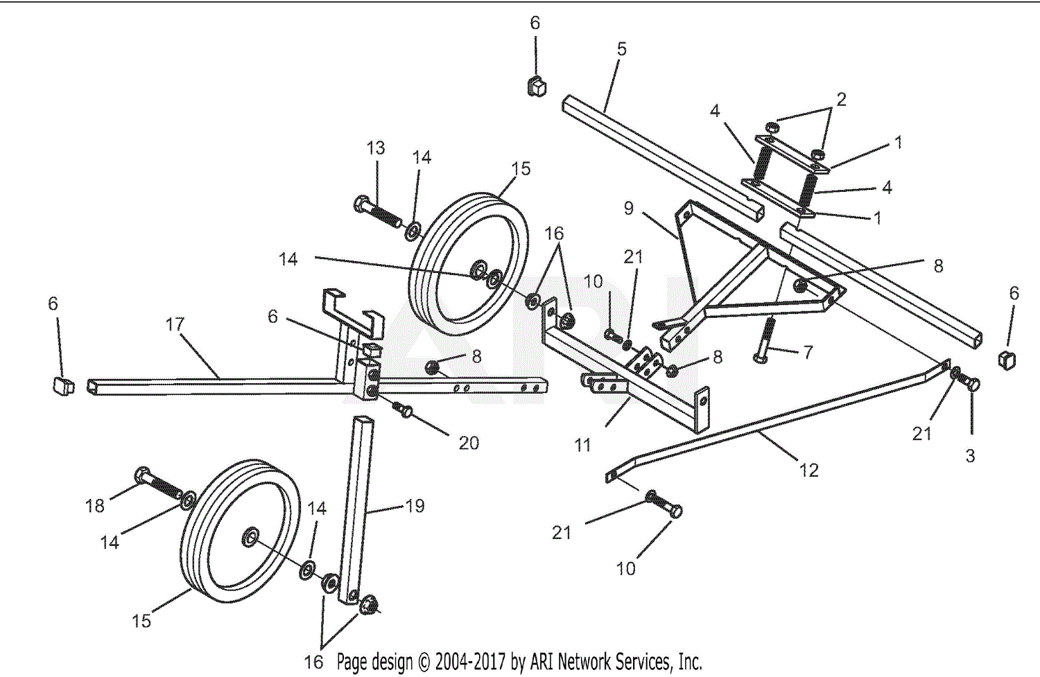 Gravely 895412 (000101 - ) Walker Sprayer Parts Diagram for Frame And ...