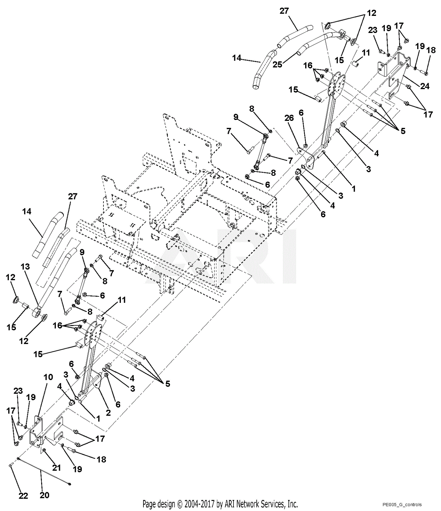 Gravely 991080 (000101 - 019999) Pro Turn 152, Kawasaki ... 152 gravely belt diagram 