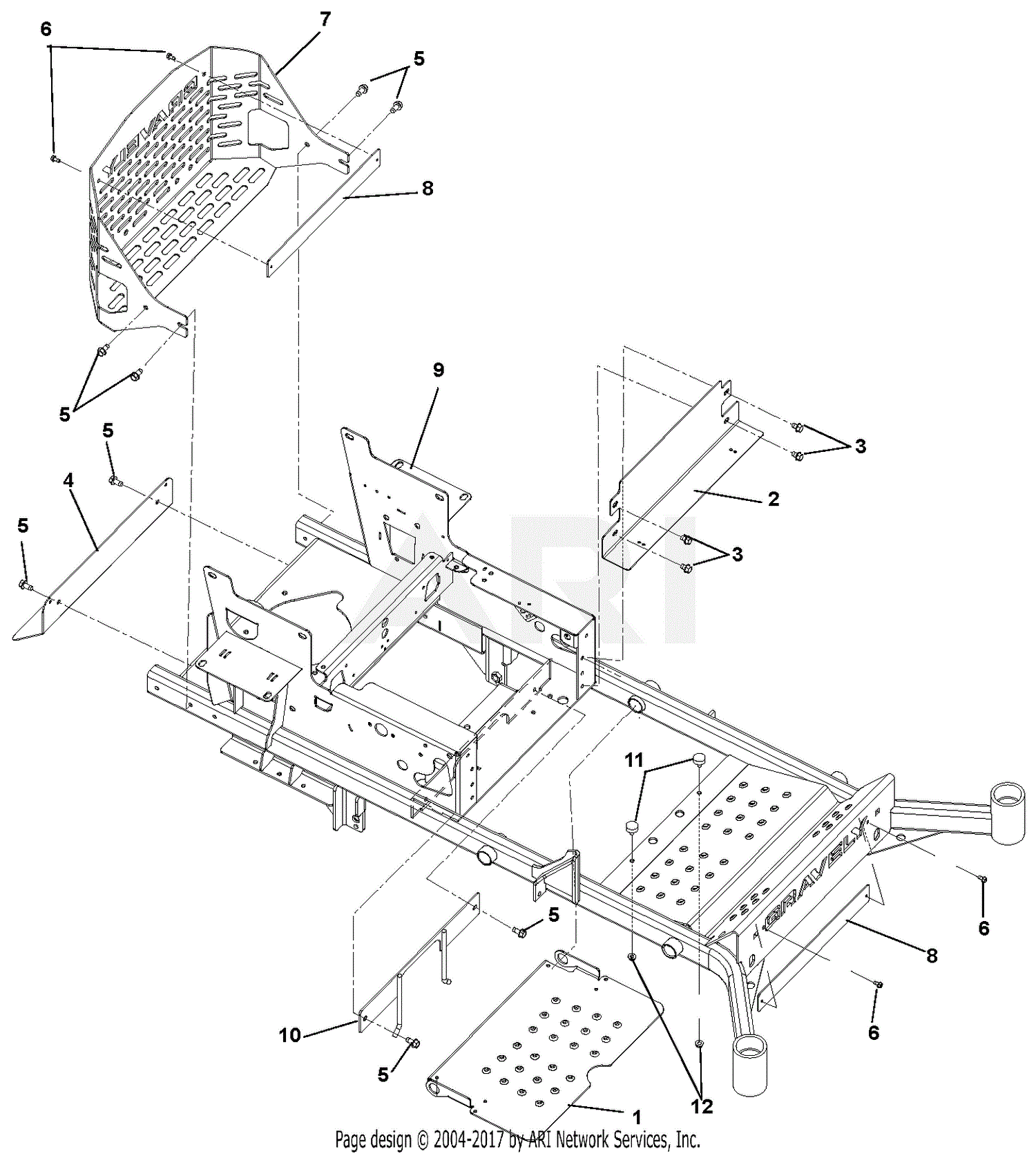 Gravely 991080 (000101 - 019999) Pro Turn 152, Kawasaki, 52