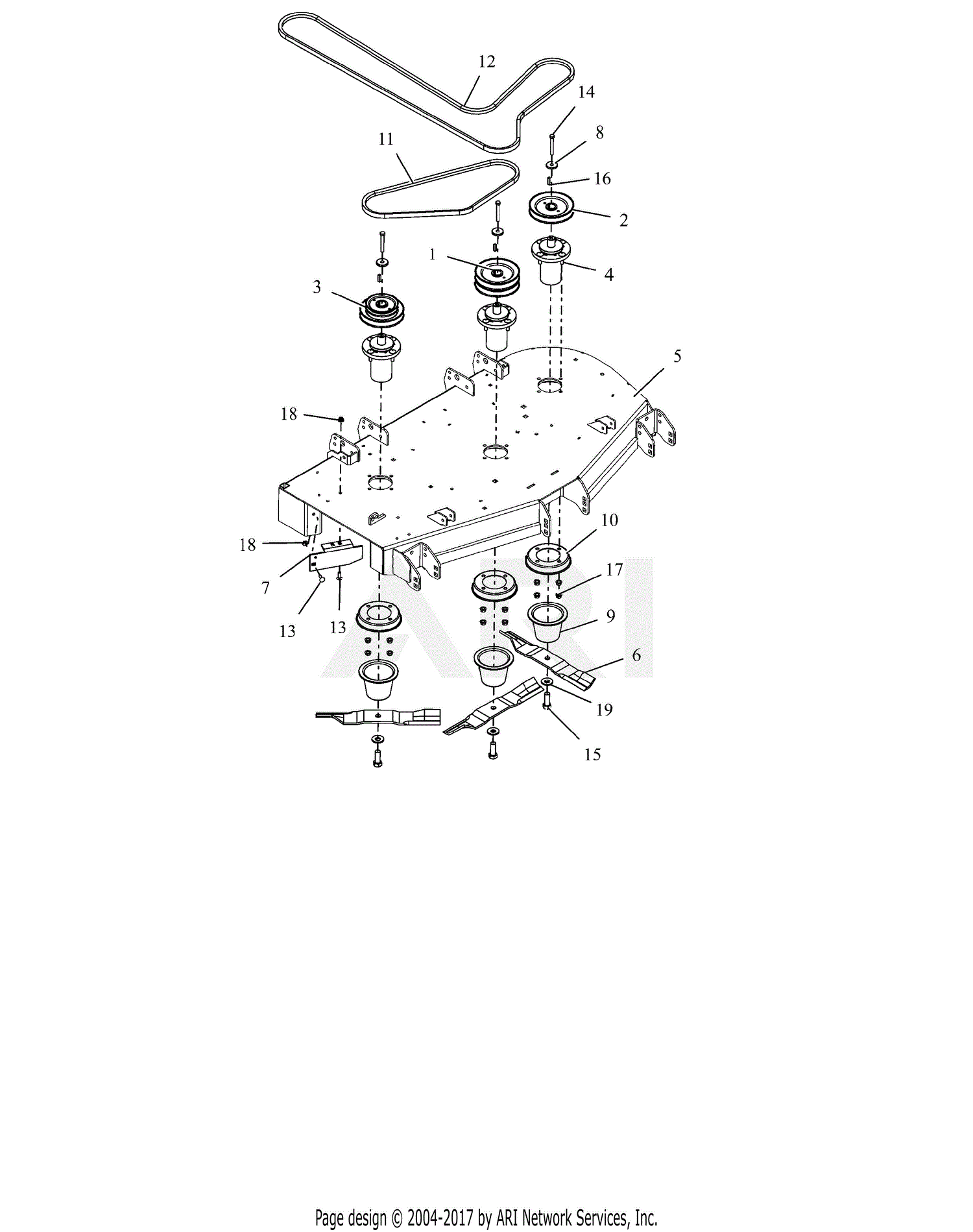 Gravely pro turn 260 belt diagram