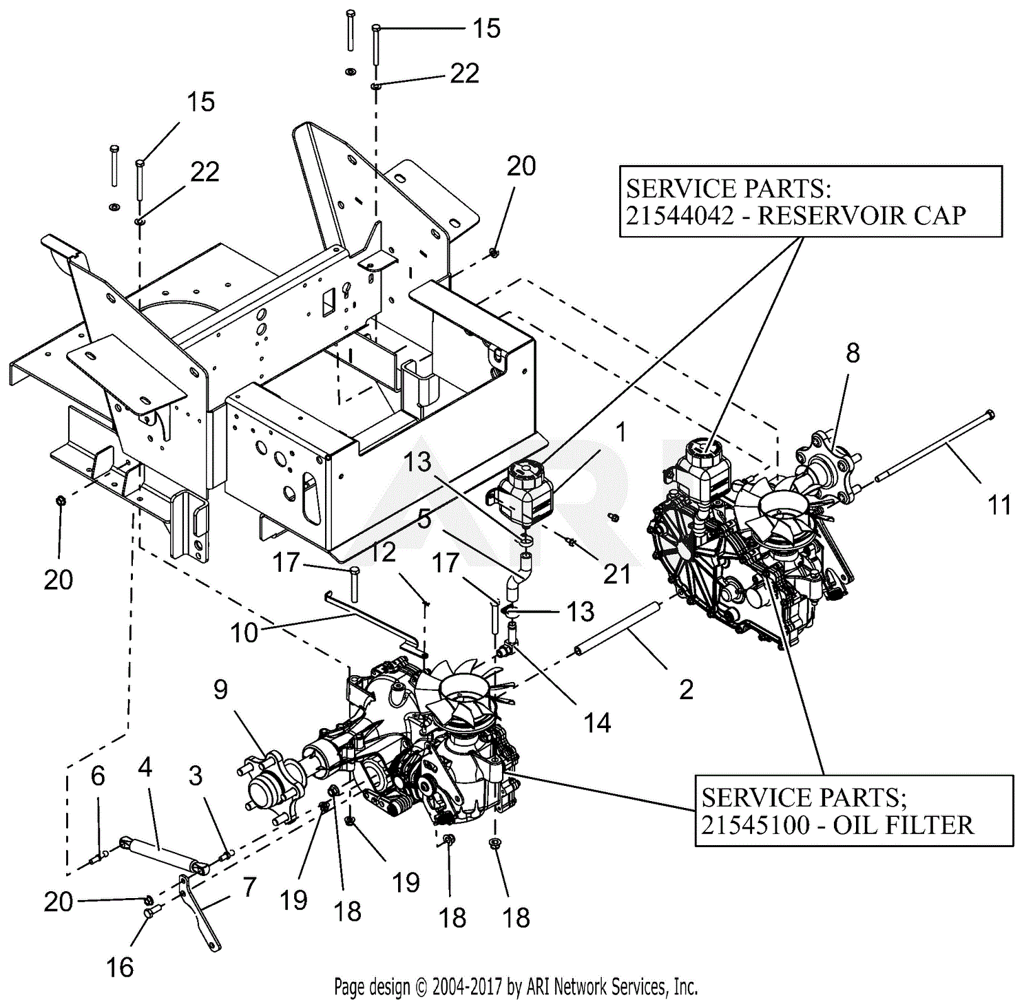 Gravely 991128 (010000 - 016999) Pro-Turn 148 Parts Diagram for Transaxles