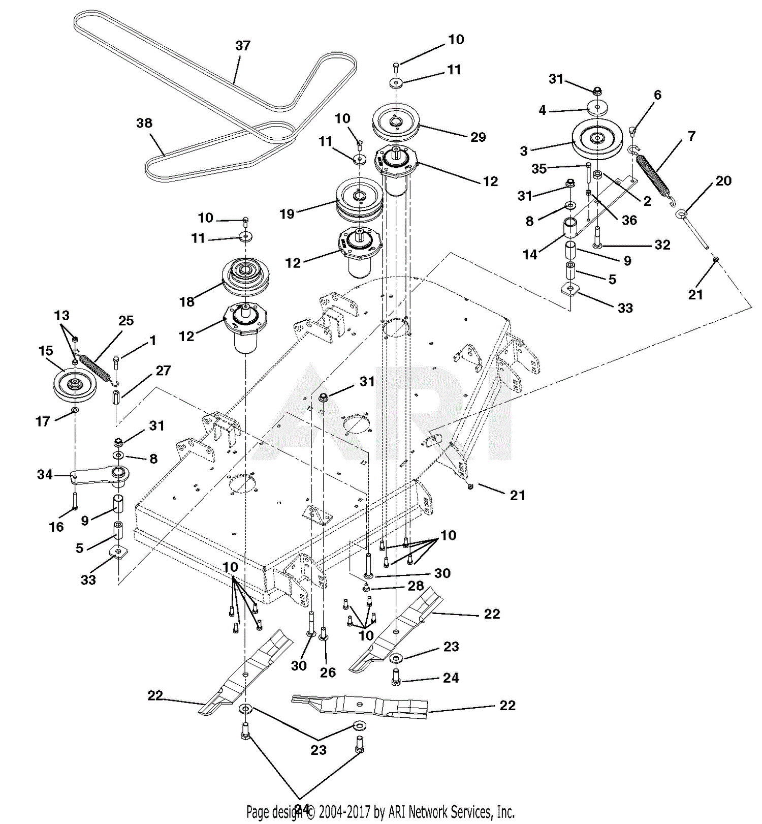 Gravely Pro Turn 148 Parts Diagram