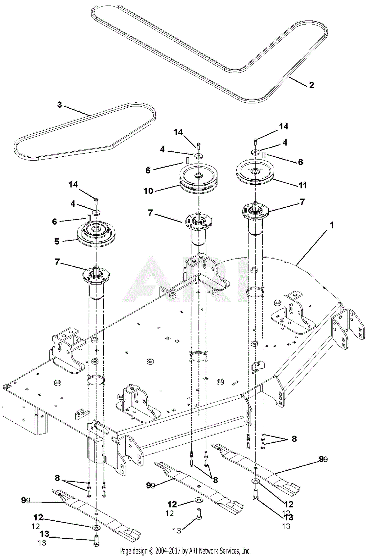 Gravely 992203 (020000 - 021999) Pro-Turn 260 Parts ... v 8 engine diagram 
