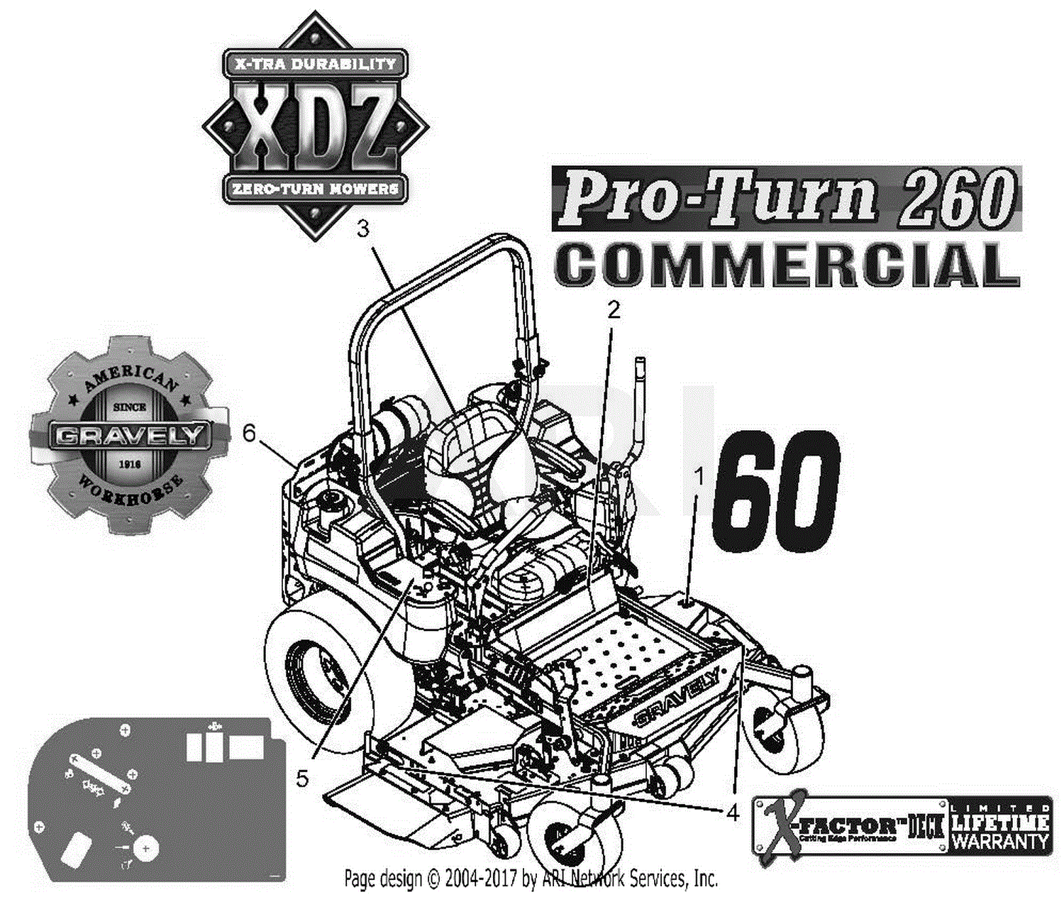 Gravely 992260 (040000 - 040999) Pro-Turn 260 EFI CARB Parts Diagram