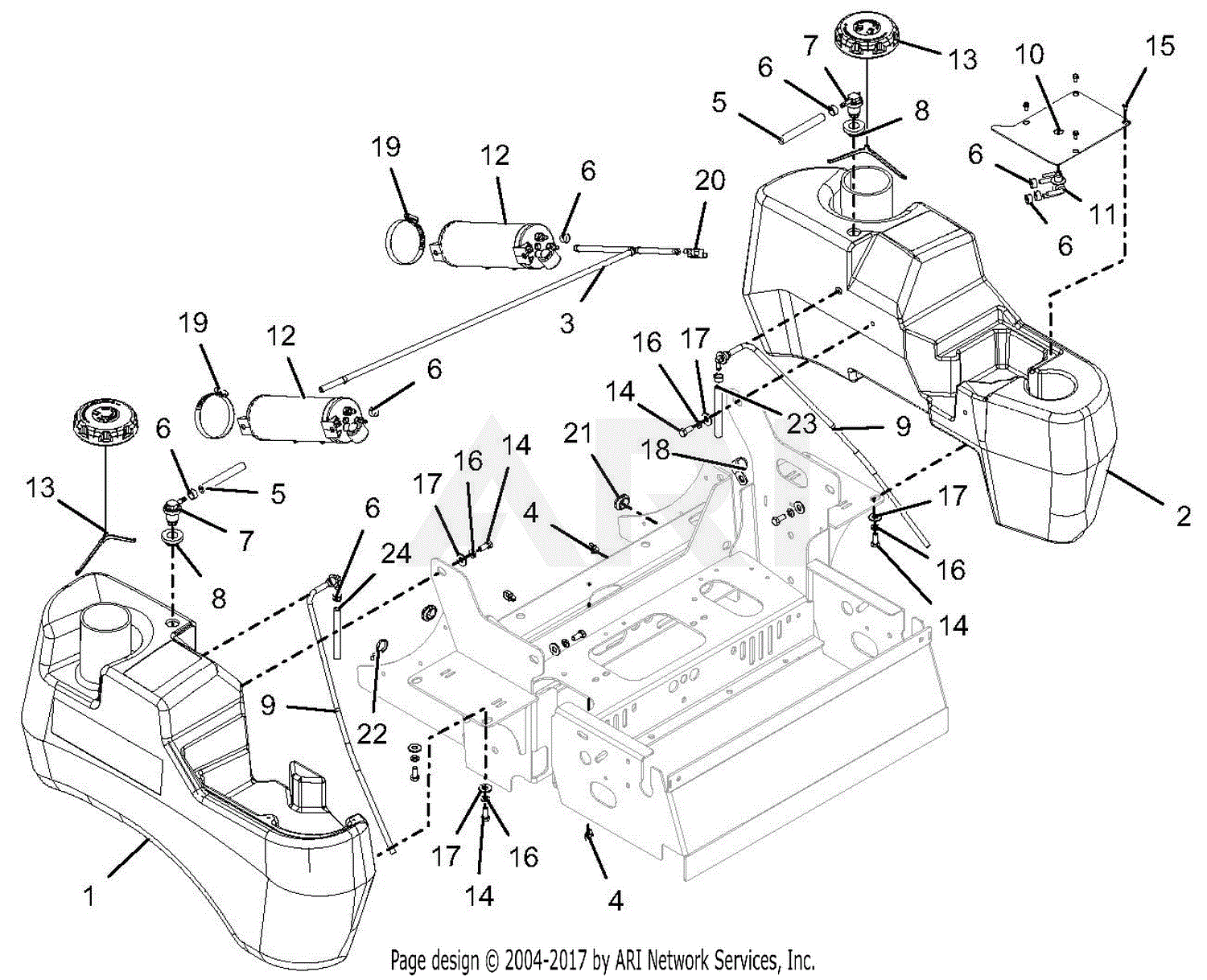 Gravely 992260 040000 040999 Pro Turn 260 Efi Carb Parts Diagram