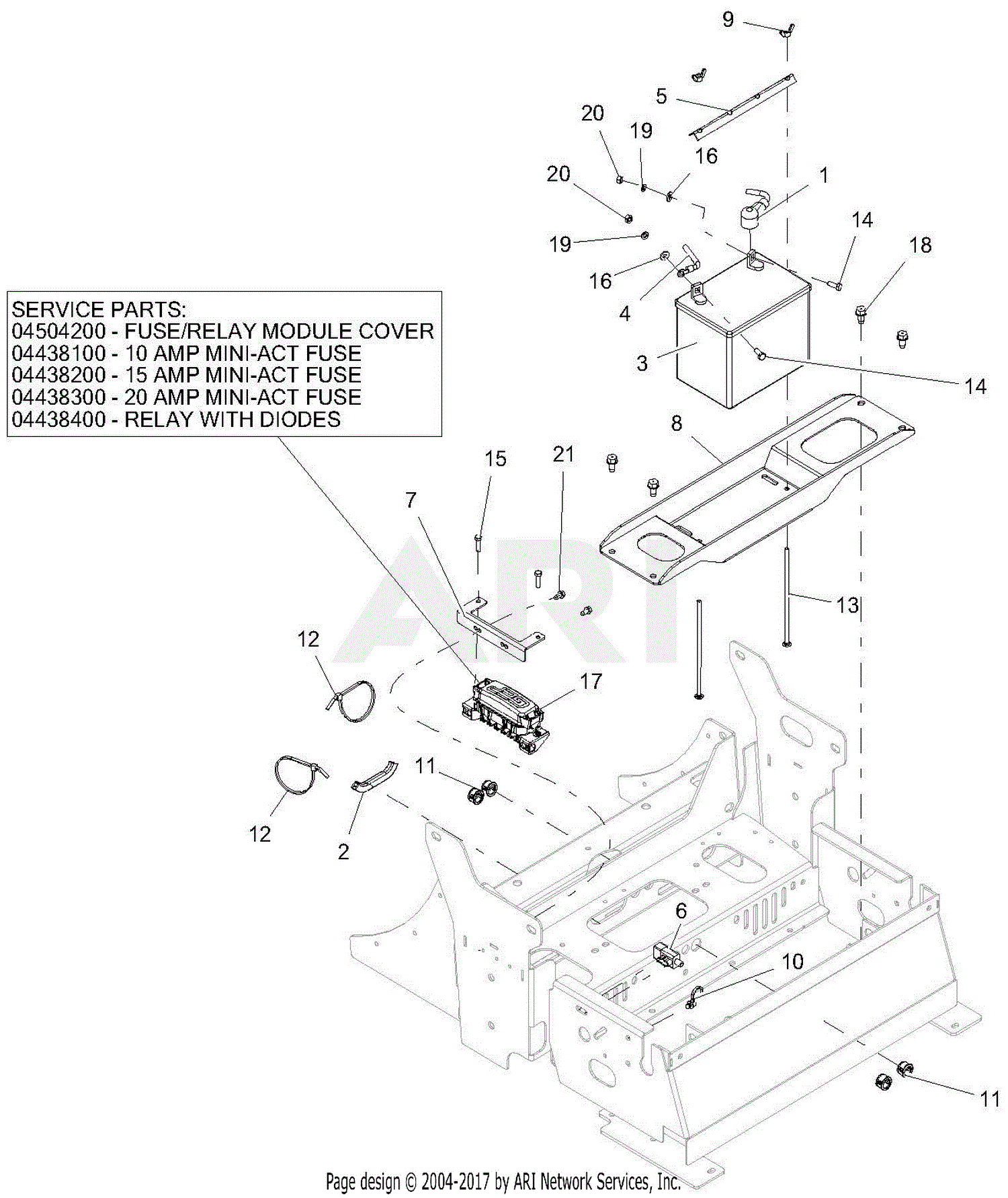 Gravely 992244 (040000 - 040999) Pro-Turn 460 Parts Diagram for Electrical